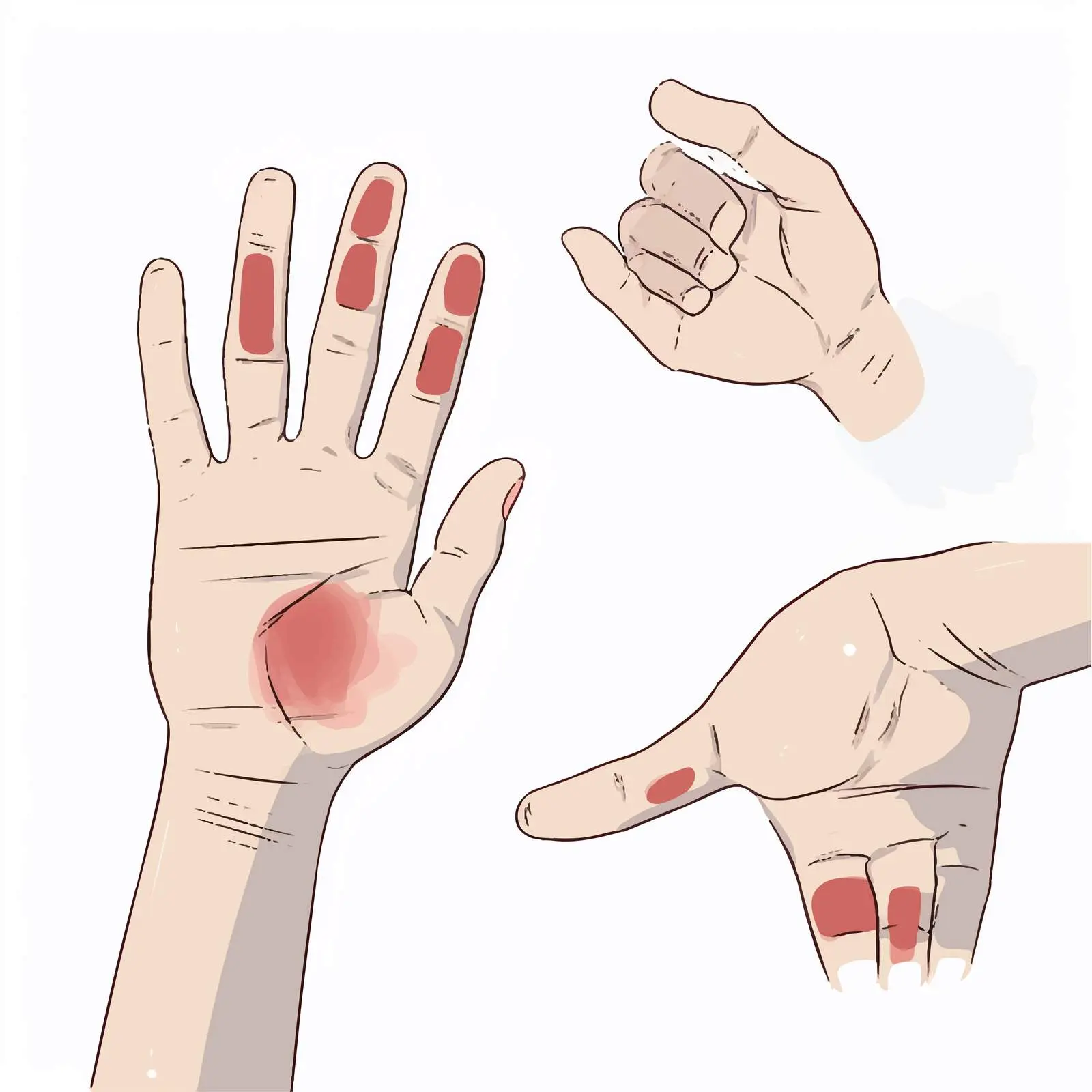 Mallet and Jersey Finger Injury Diagram — free download from Dotvec