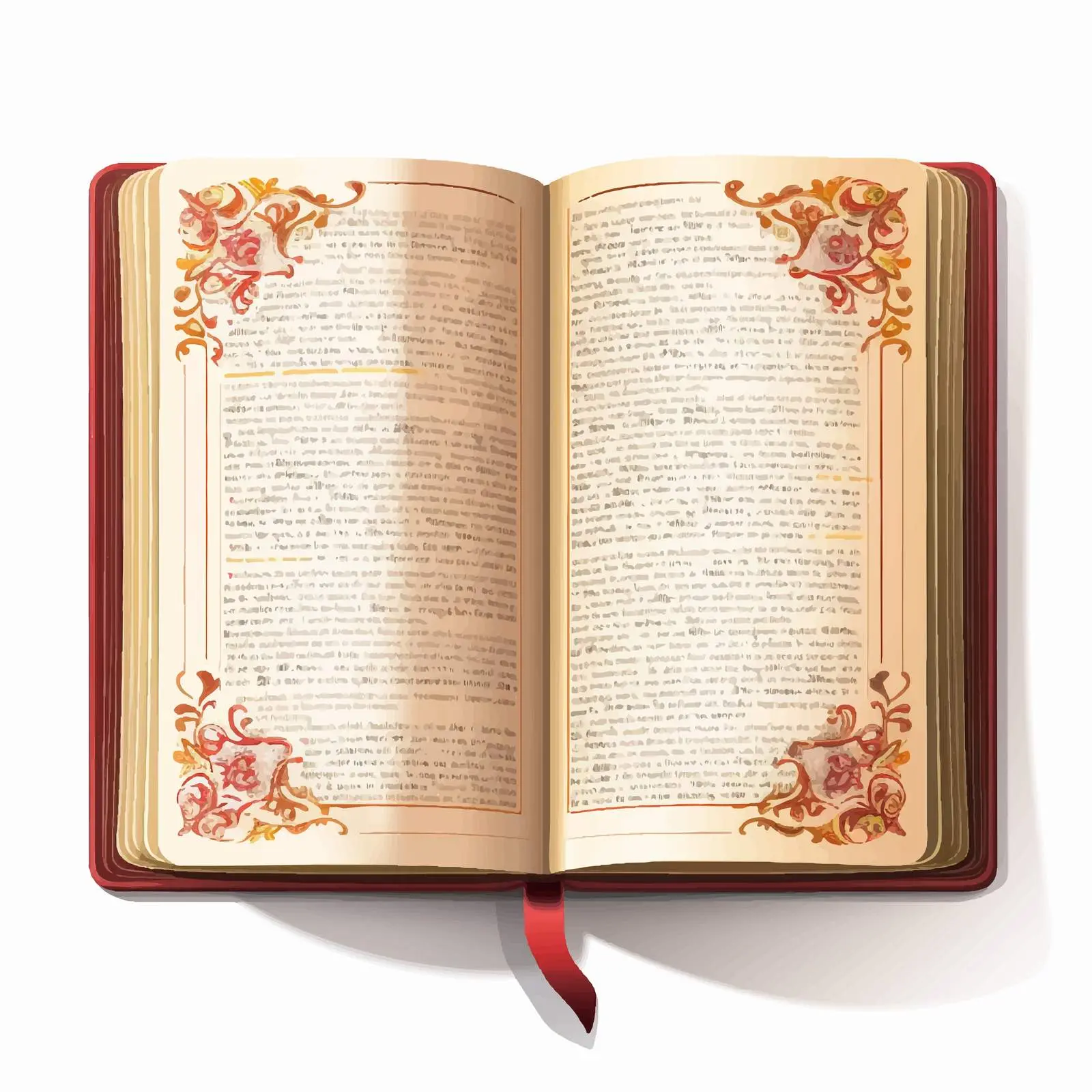 Vector Dictionary Line Illustration on White Background — free download from Dotvec