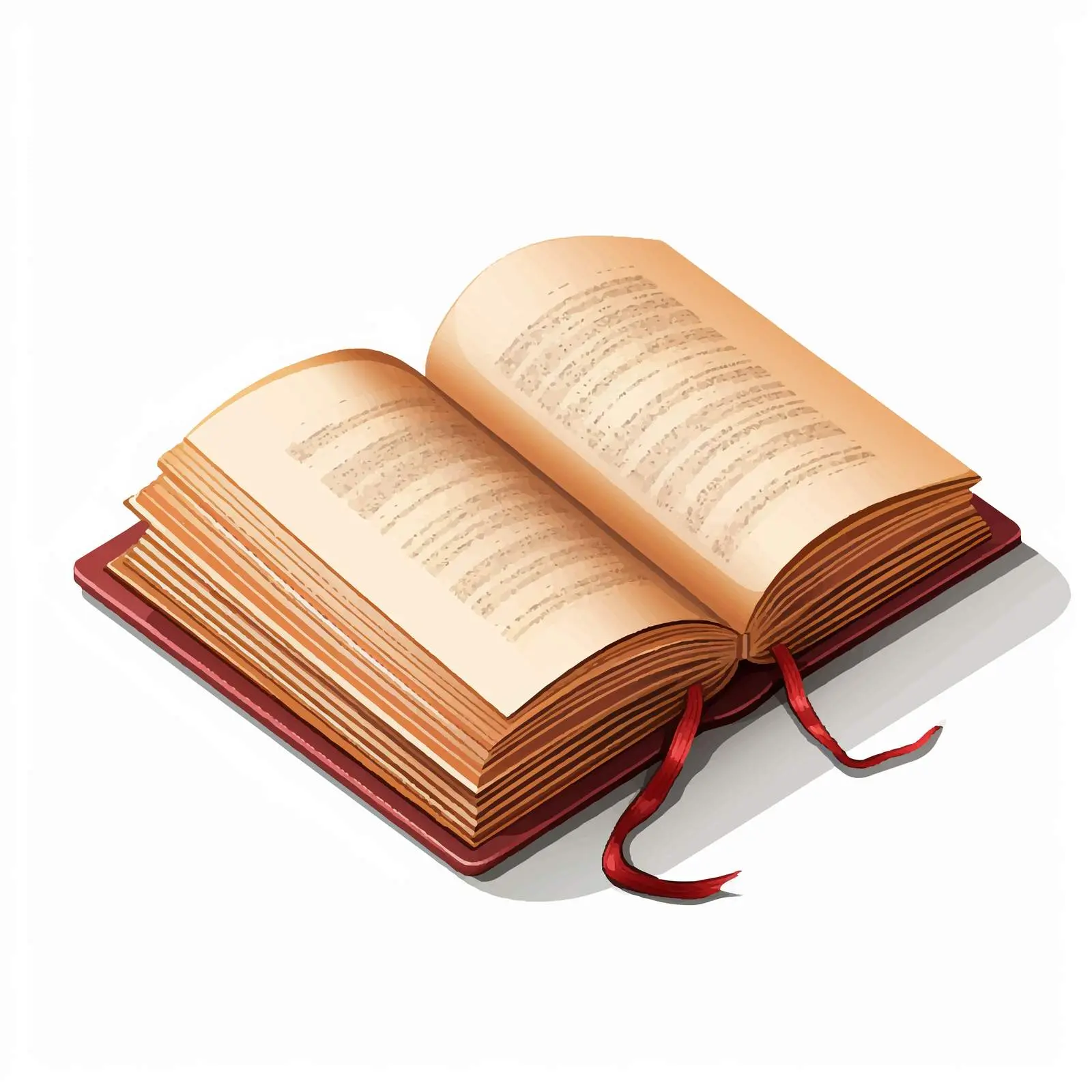 Colorful Dictionary Vector Illustration on White Background — free download from Dotvec