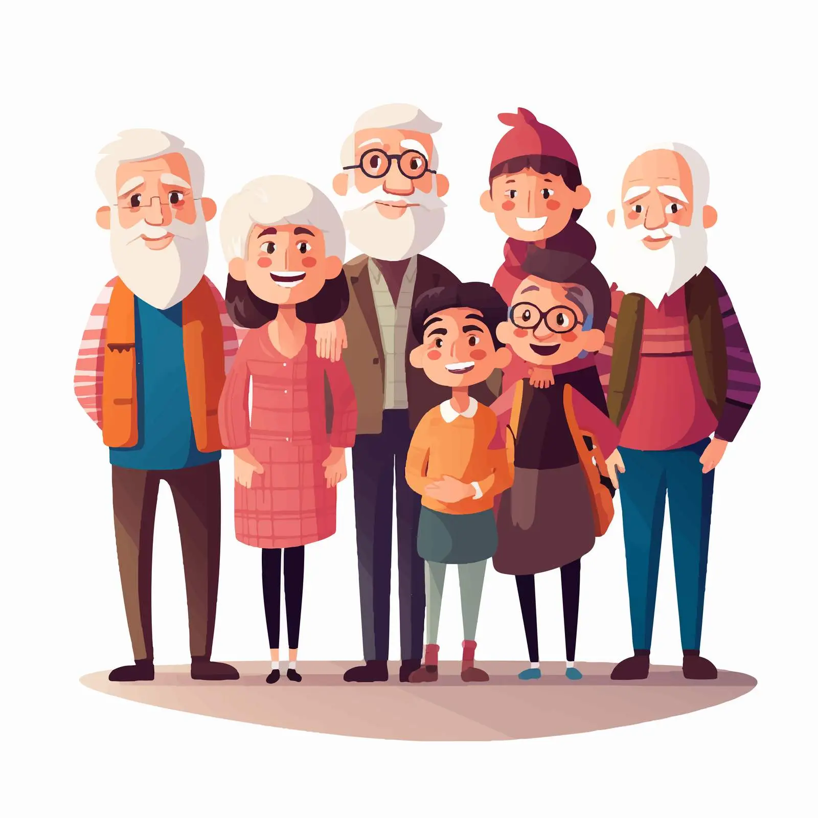 Diverse Group of People Across Different Ages — free download from Dotvec