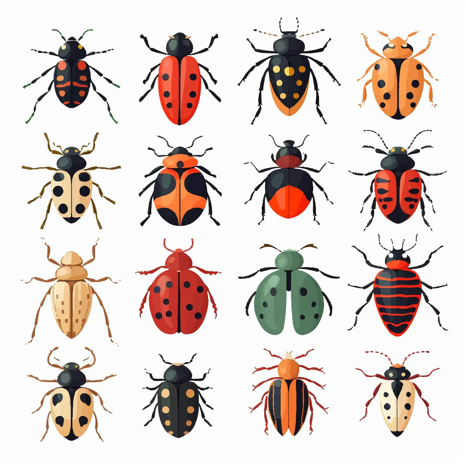 Summer Insects Vector Set for Colorado — free download from Dotvec