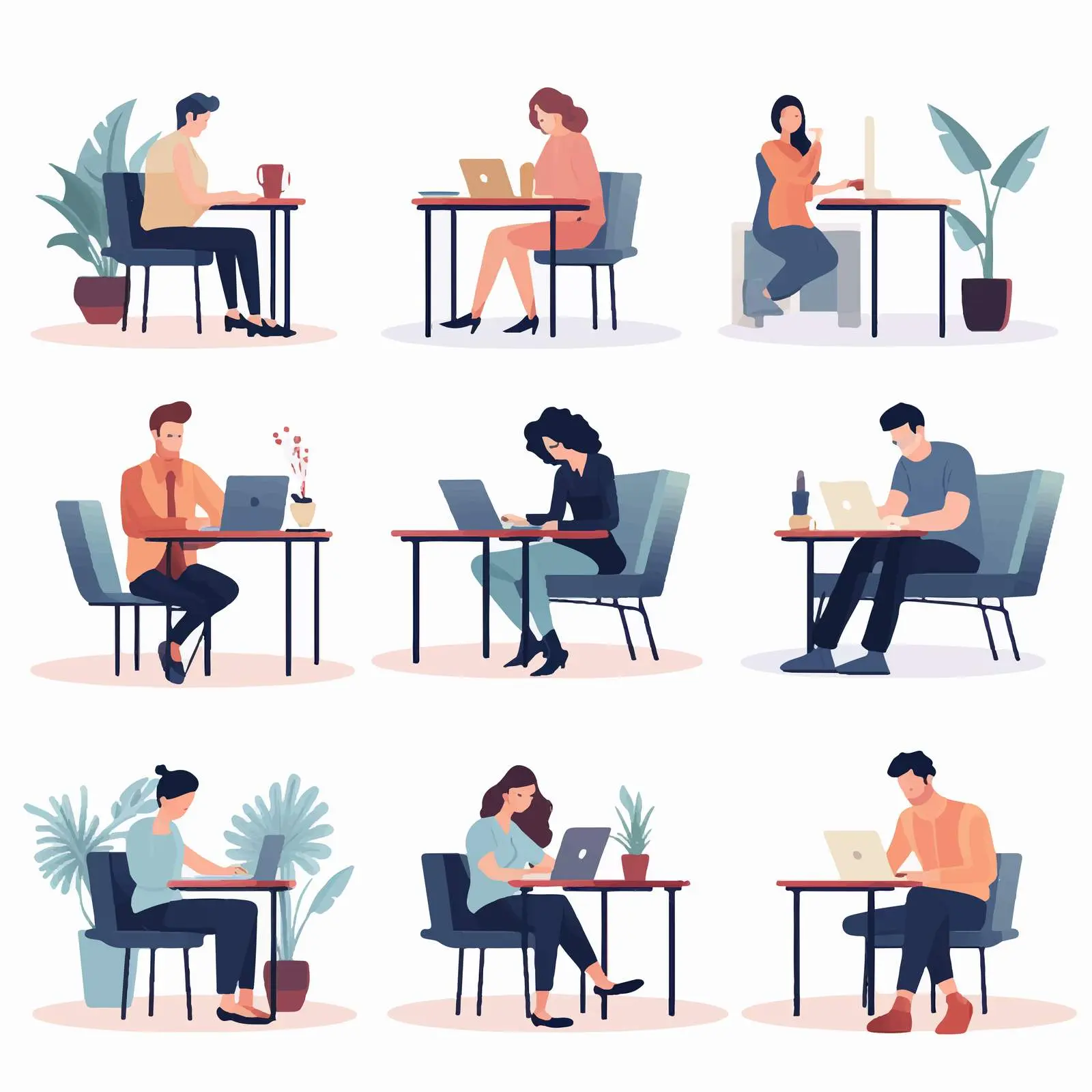 Creative Designers Collaborating at Laptops – free computers image from Dotvec