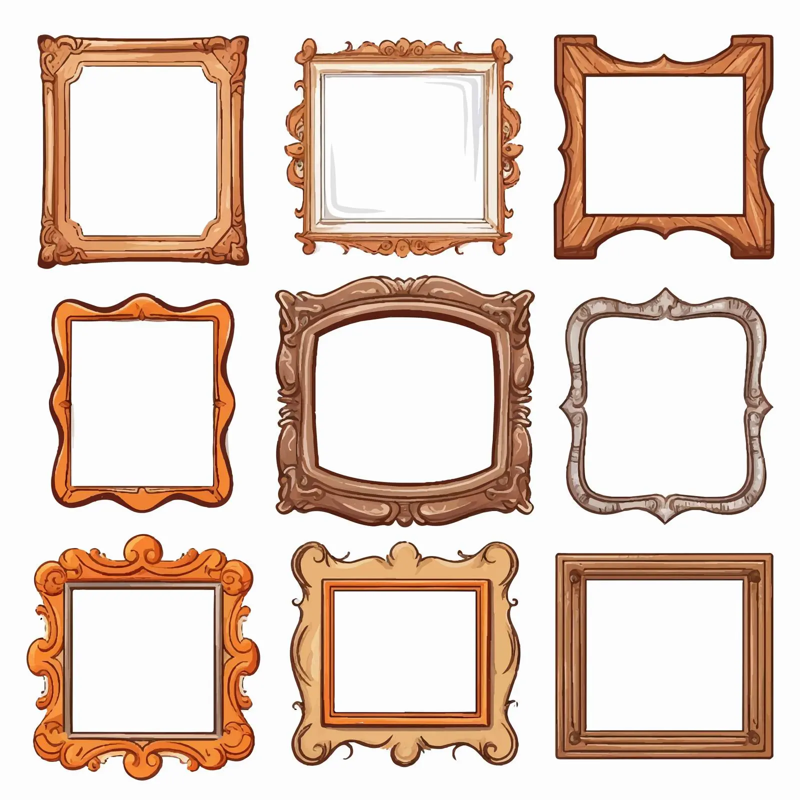 Unique Wooden Frames and Signs Vector Designs – free custom sign image from Dotvec