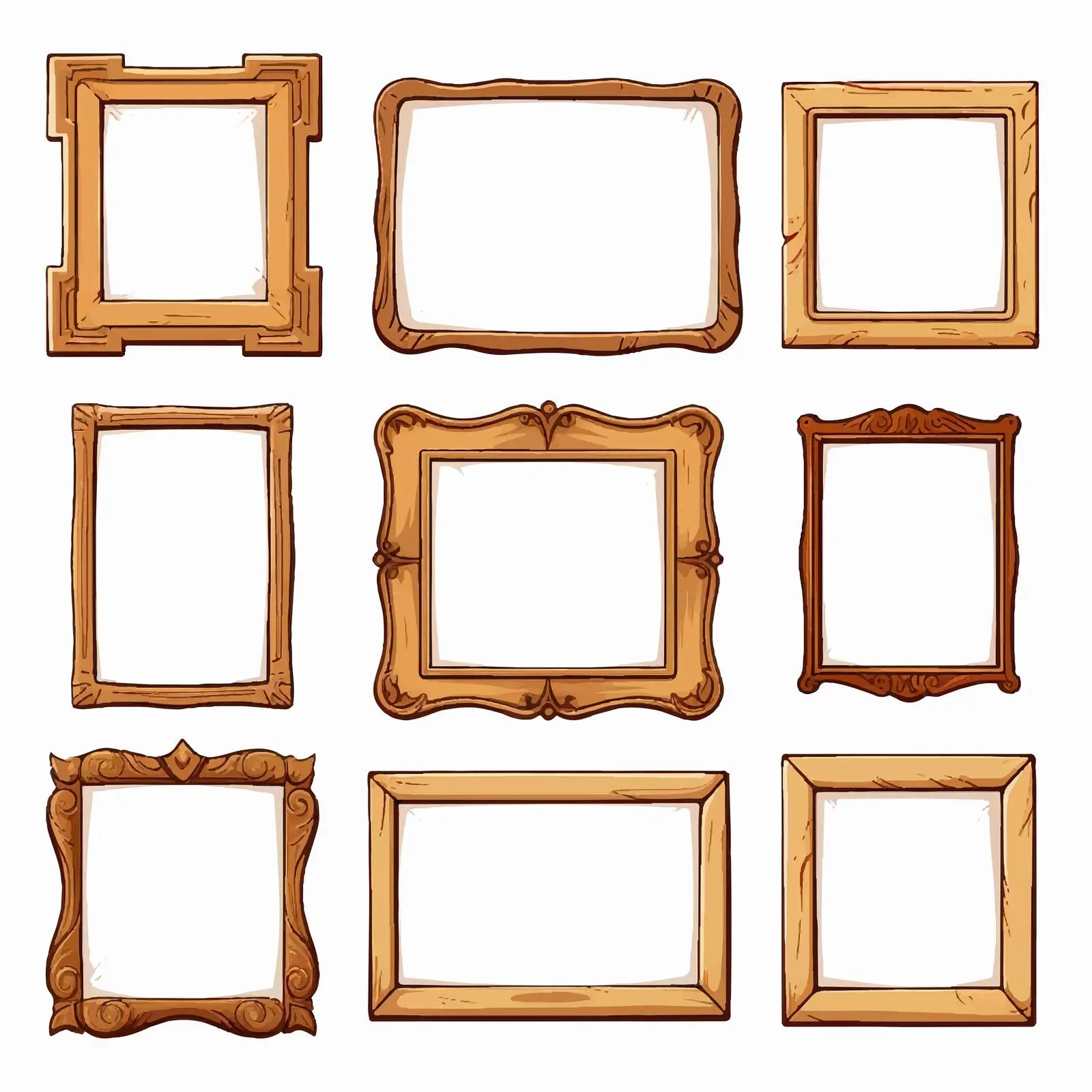 Wooden Frames and Signs Vector Collection – free custom sign image from Dotvec