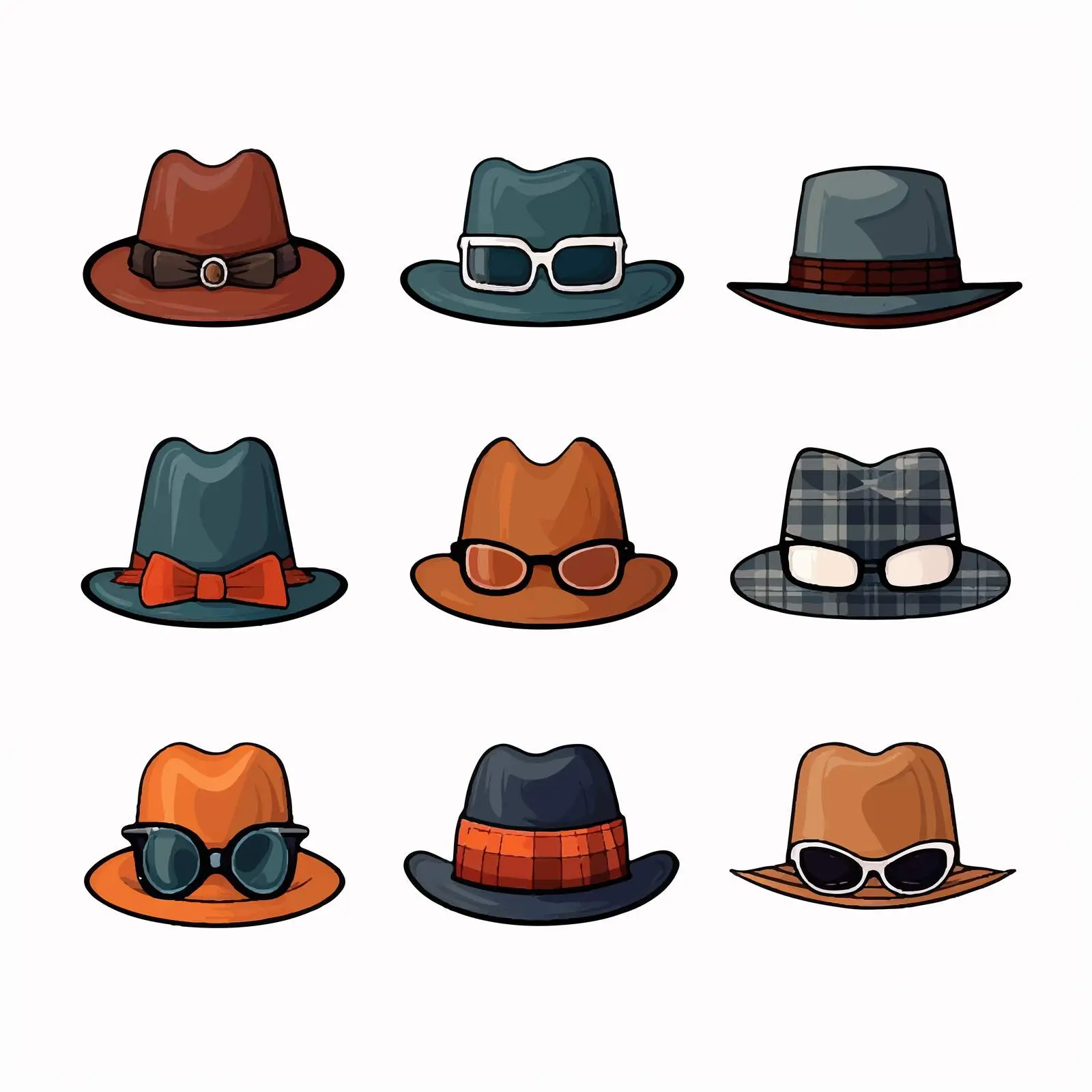 Unique Hipster Hat Vector Illustration — free download from Dotvec