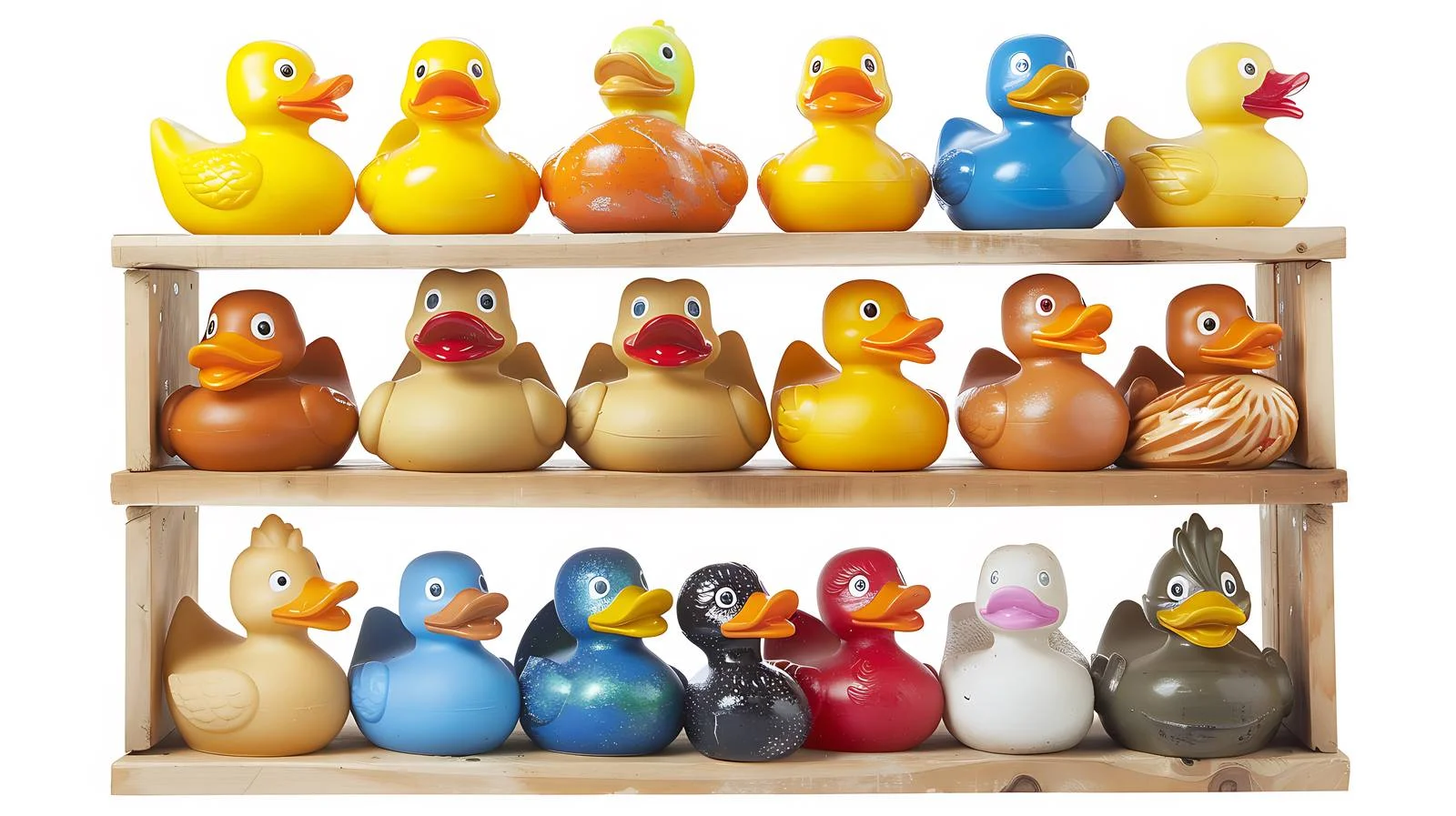 Various Rubber Ducks Displayed in Store — free download from Dotvec