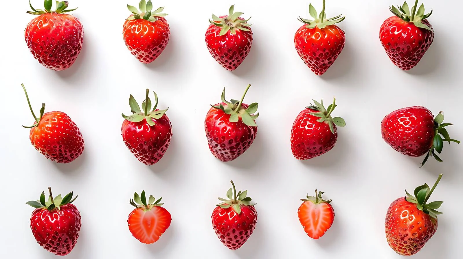 Vibrant Strawberries on Bright Background — free download from Dotvec