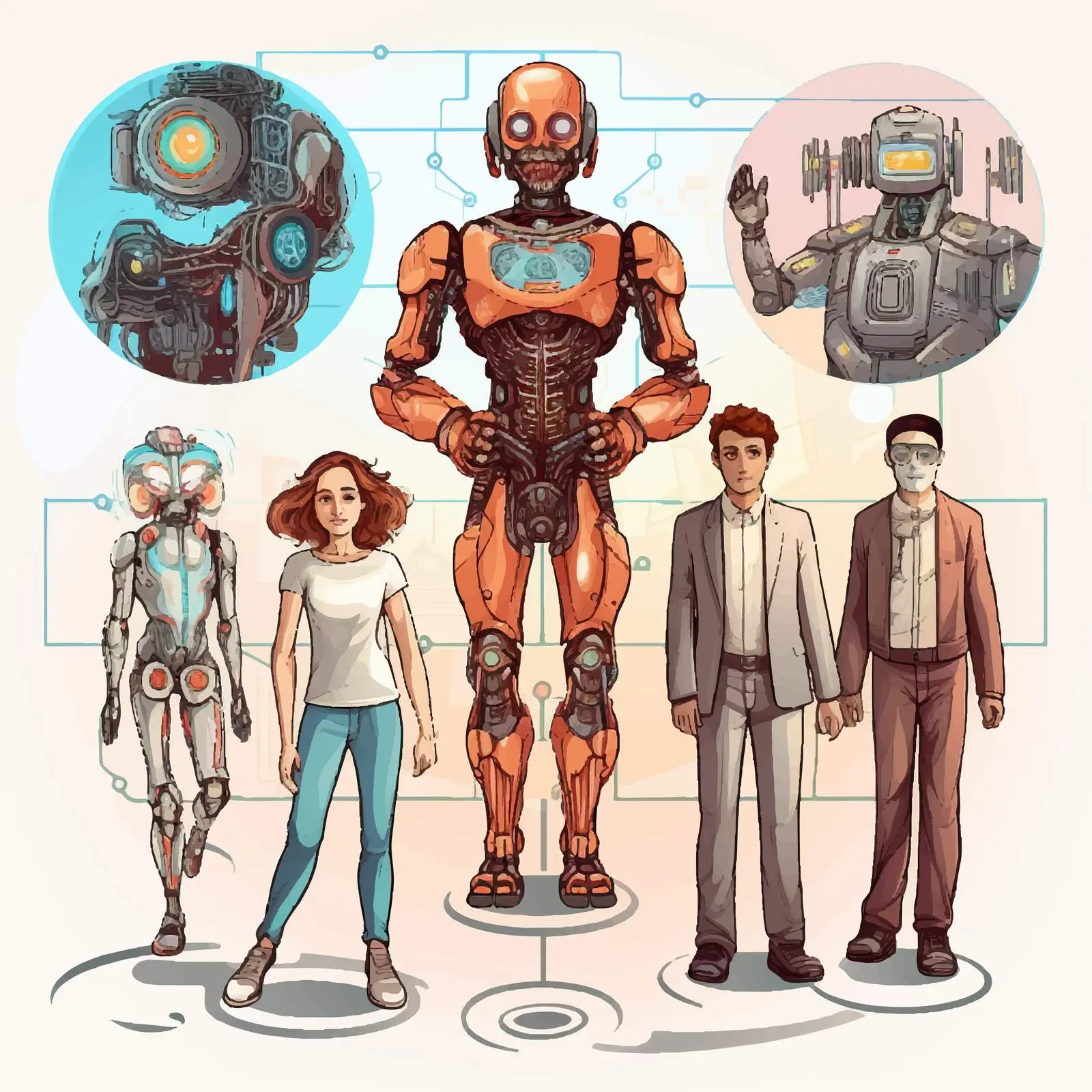 Human Body Systems Cartoon Vector Illustration — free download from Dotvec