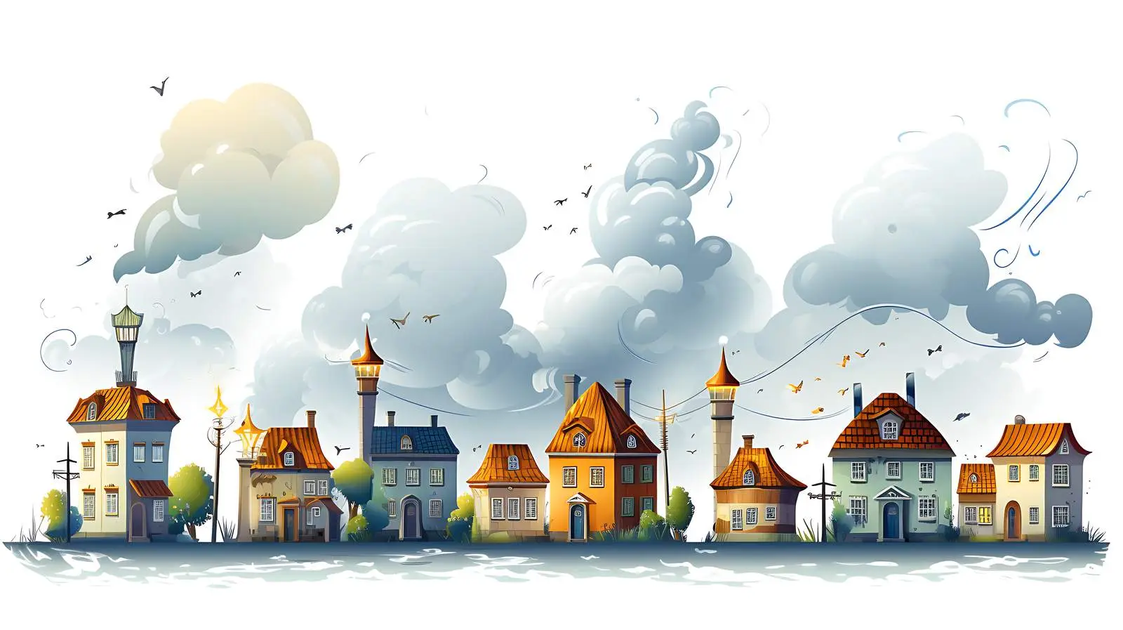 Town Weather Variations — free download from Dotvec