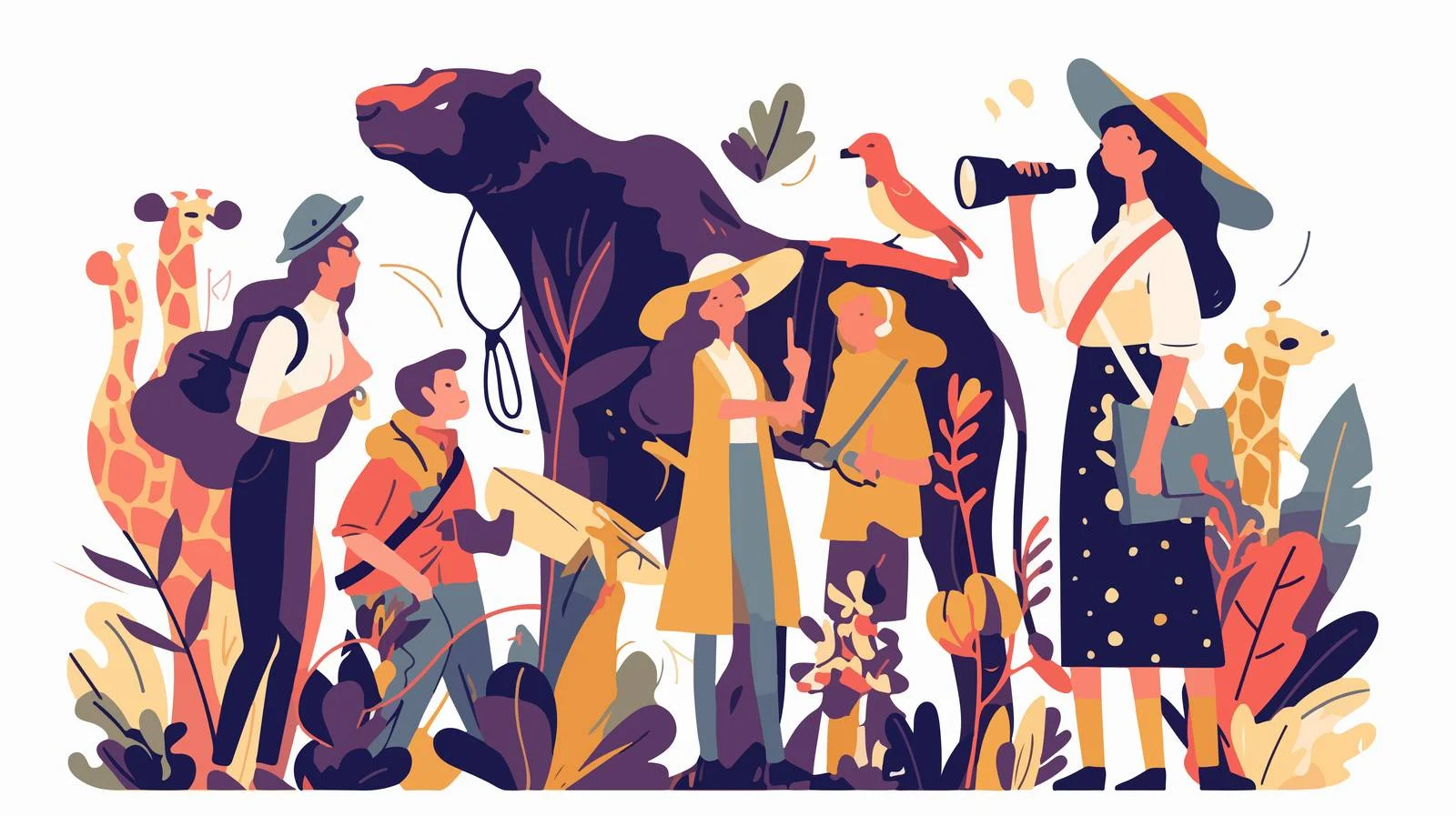 Diverse Group Enjoying Natural Scenery together — free download from Dotvec