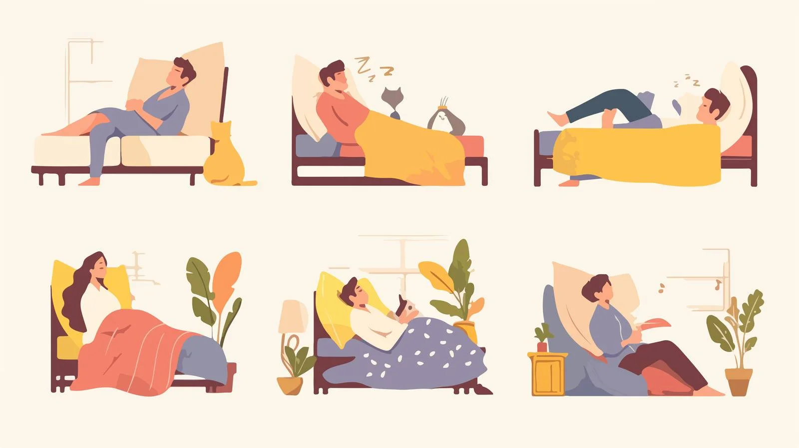 Diverse Individuals Resting on Luxurious Bed — free download from Dotvec