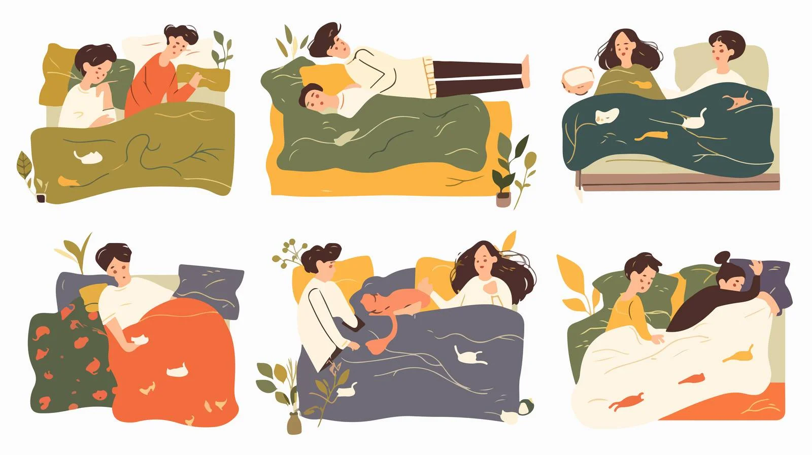 Diverse Individuals Resting on Luxurious Bed — free download from Dotvec