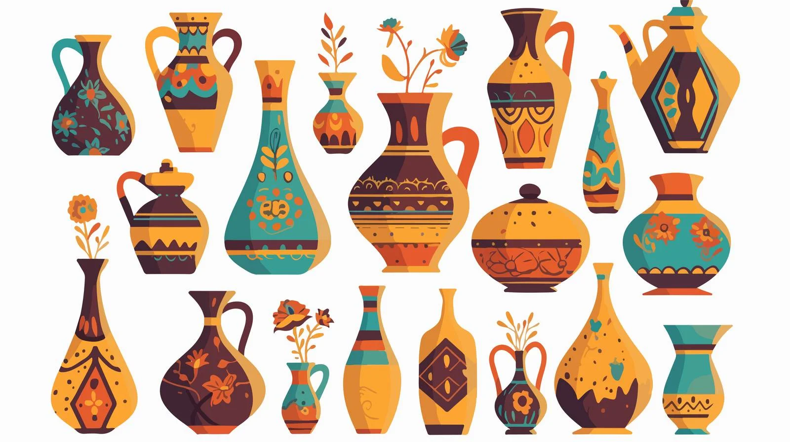 Exquisite Turkish Pottery and Oriental Crockery — free download from Dotvec