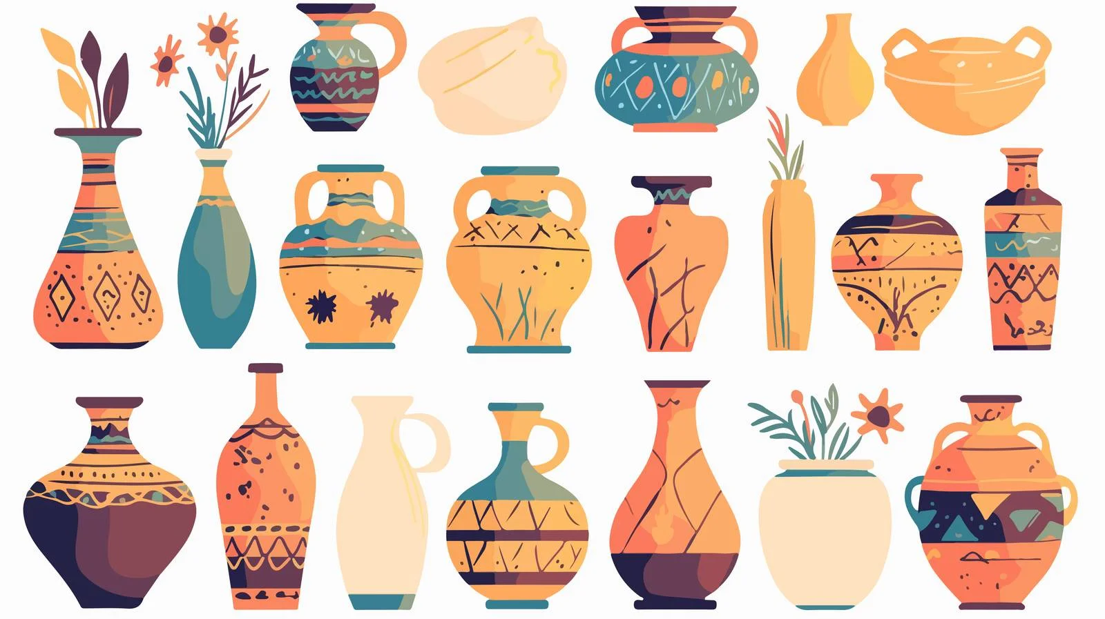 Exquisite Turkish Pottery Crockery Collection — free download from Dotvec