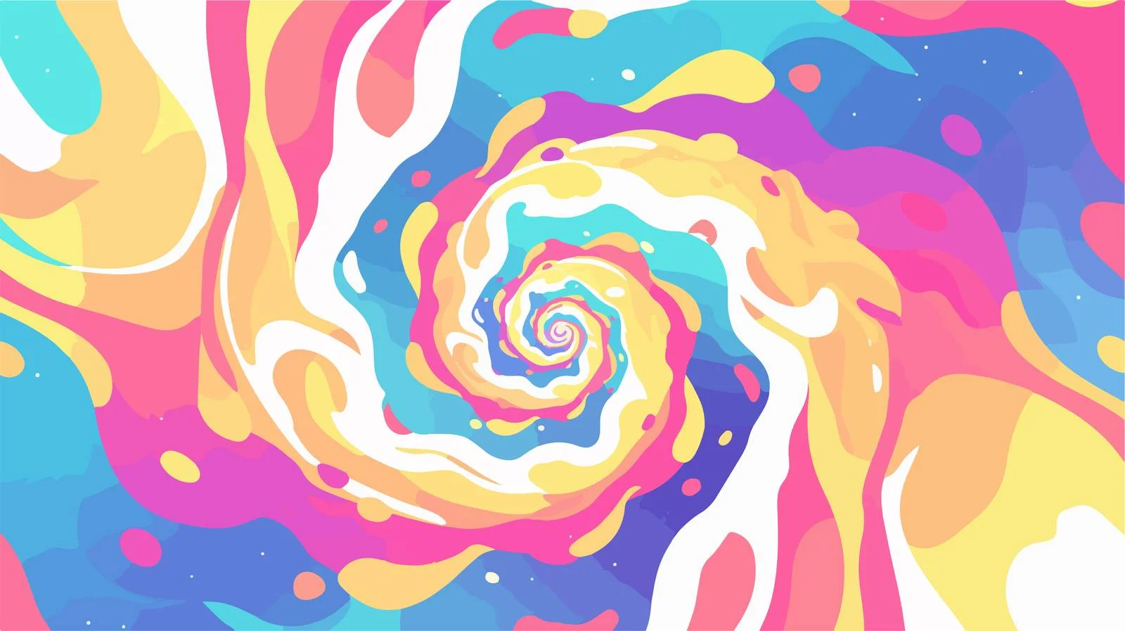 Colorful Twisting Psychedelic Vortex Design – free vortex image from Dotvec