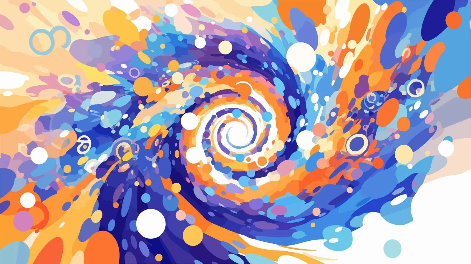 Psychedelic Spiral Vortex Whirl Design – free vortex image from Dotvec