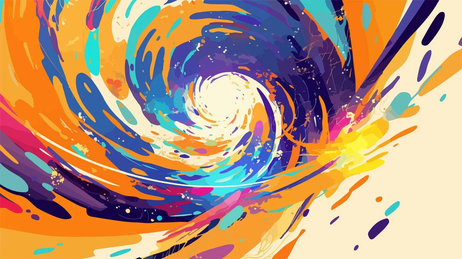Vibrant Psychedelic Swirl Vortex Motion – free vortex image from Dotvec