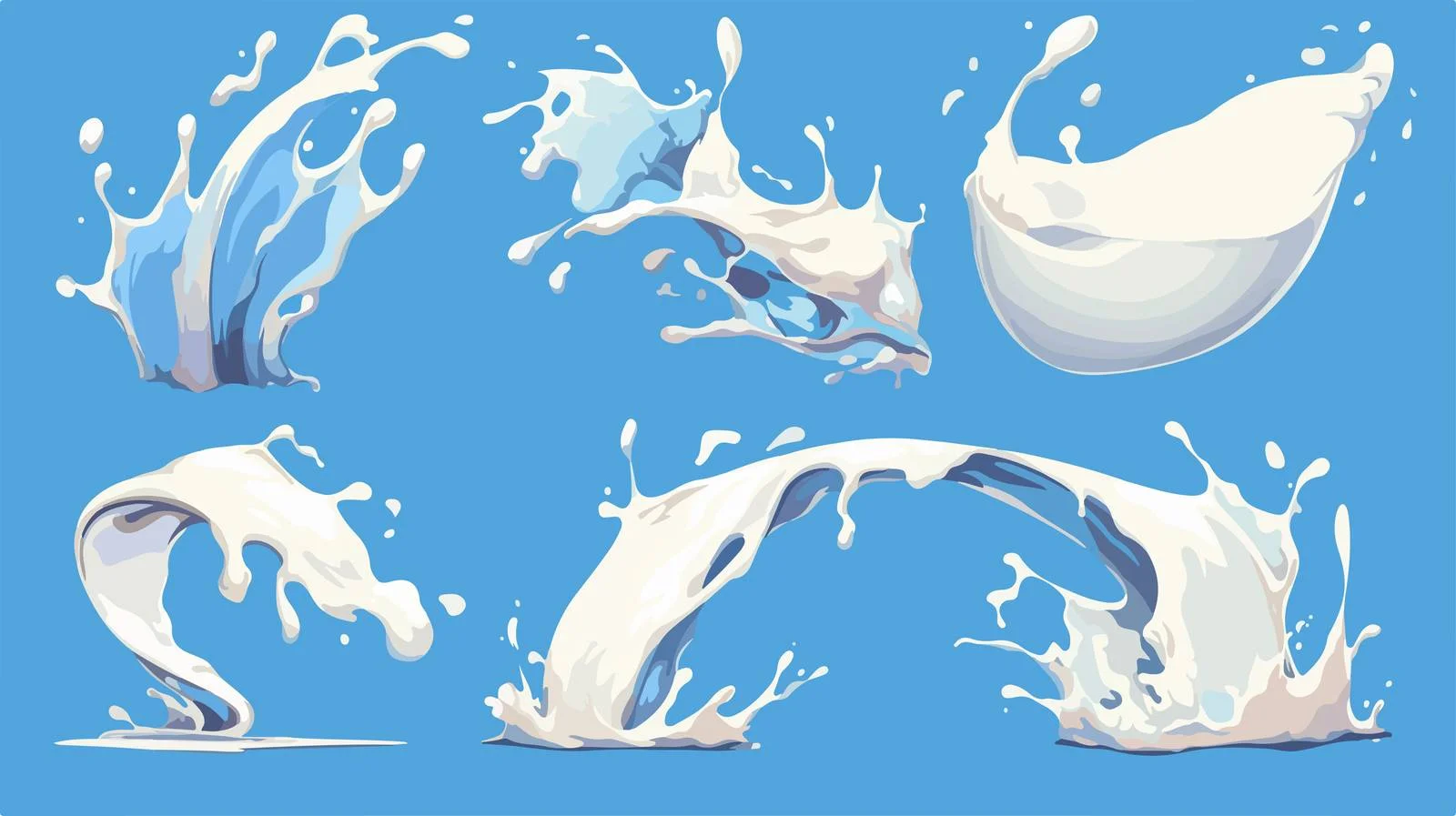 Elegant Milk Splash and Pouring Movement — free download from Dotvec