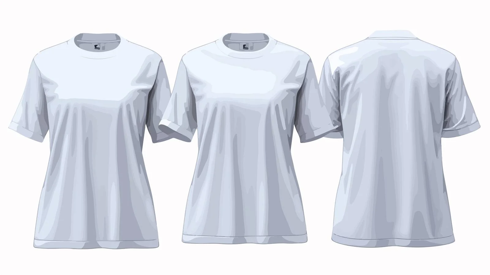 Diverse Realistic White T-Shirt for Men and Women — free download from Dotvec