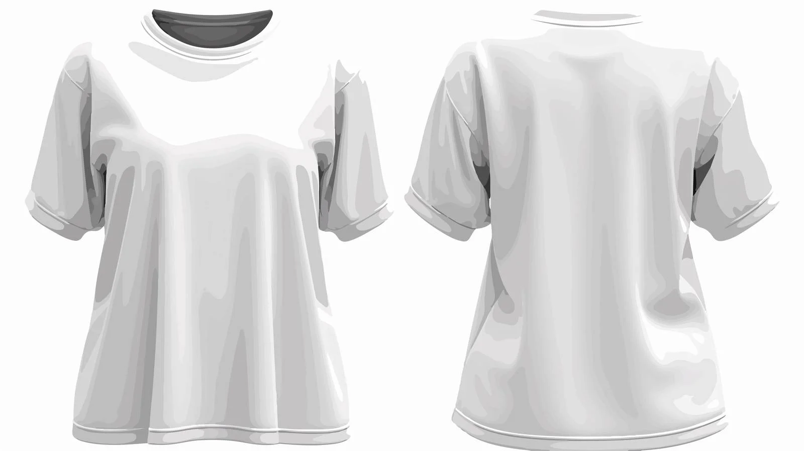 Classic White T-shirts for Men and Women — free download from Dotvec