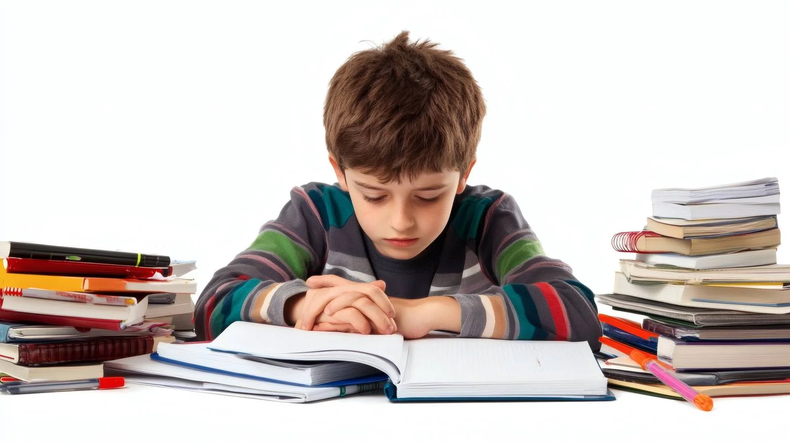 Challenging School Assignment on White Background — free download from Dotvec