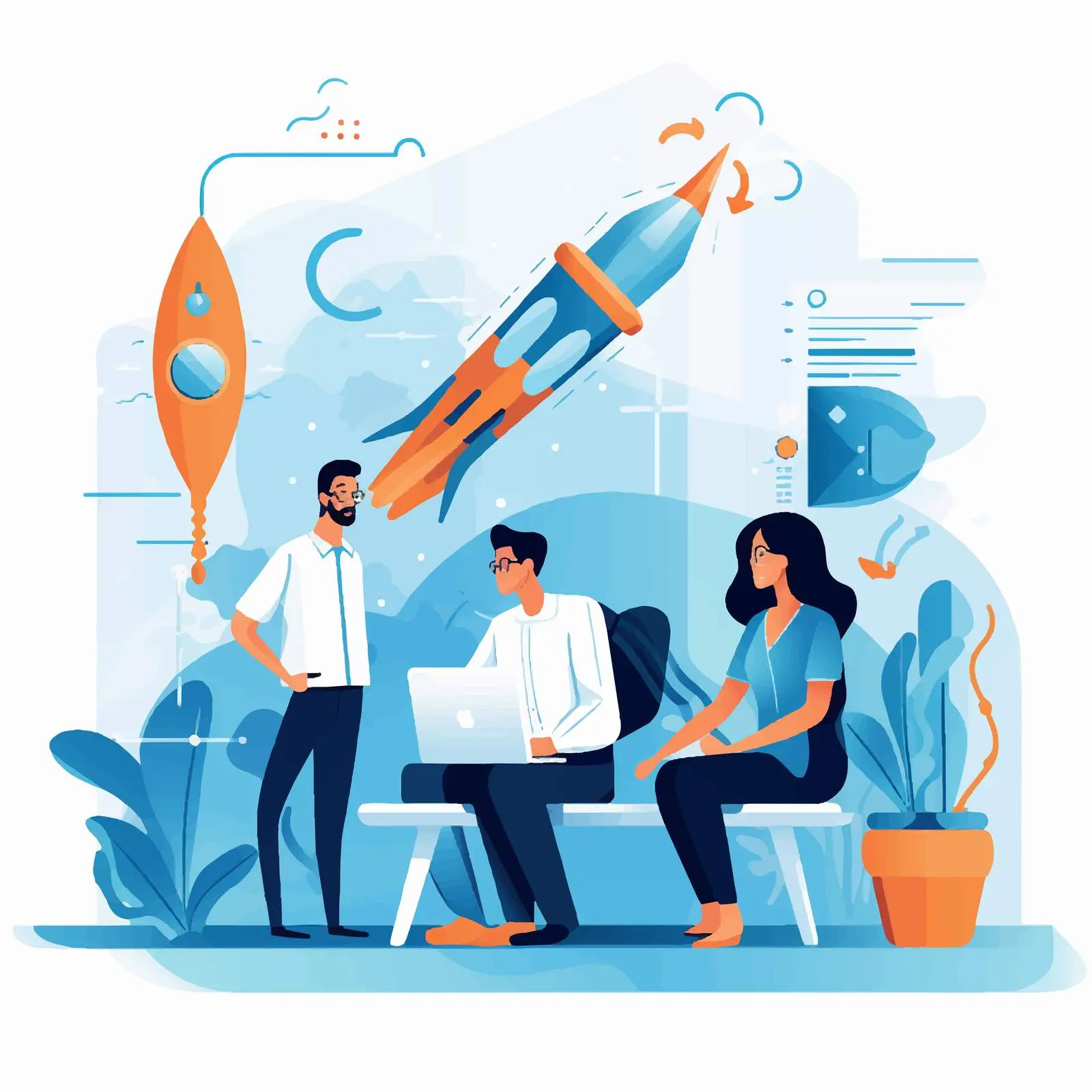 Digital Marketing and Sales Graphic Design Vector – free analytics image from Dotvec