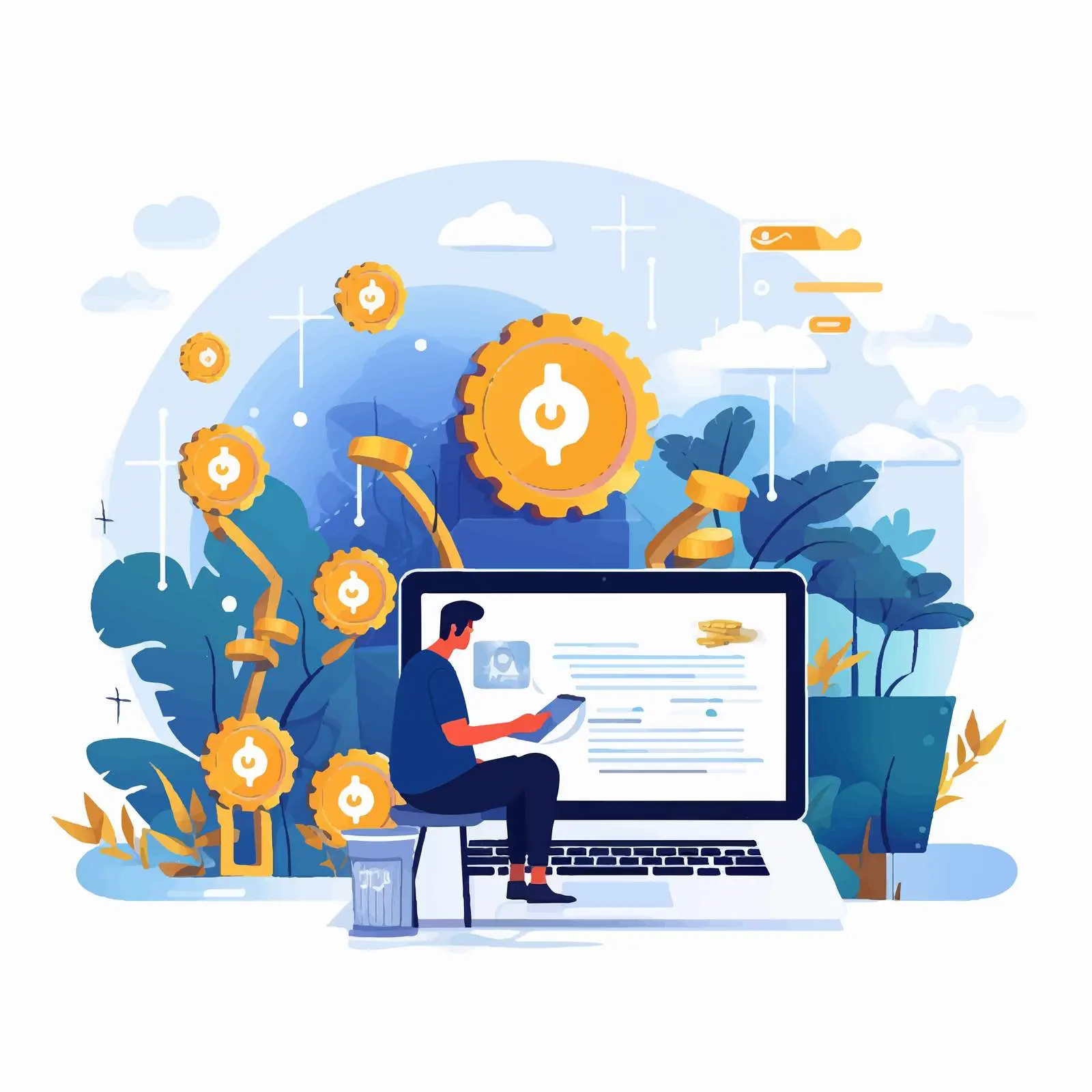 Digital Marketing and Sales Graphic Design Vector — free download from Dotvec