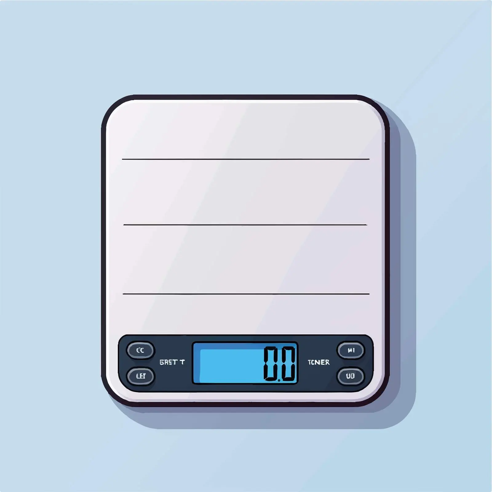 Digital Scale Line Vector Illustration on White Background — free download from Dotvec