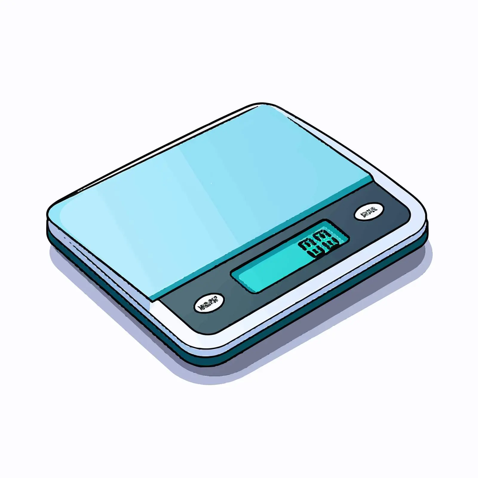 Digital Scale Vector Illustration on White Background — free download from Dotvec