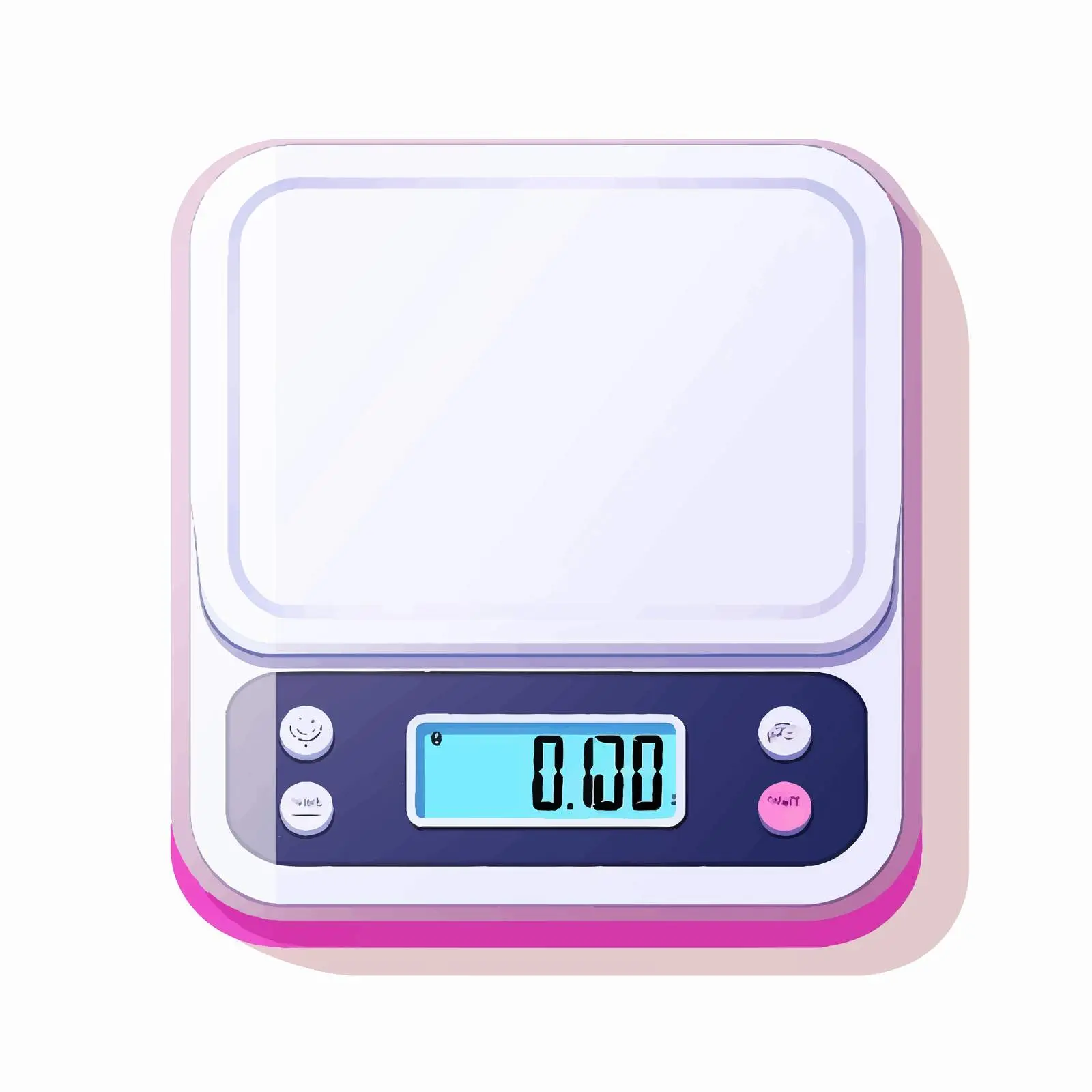 Digital Scale Vector Illustration on White Background – free podium image from Dotvec