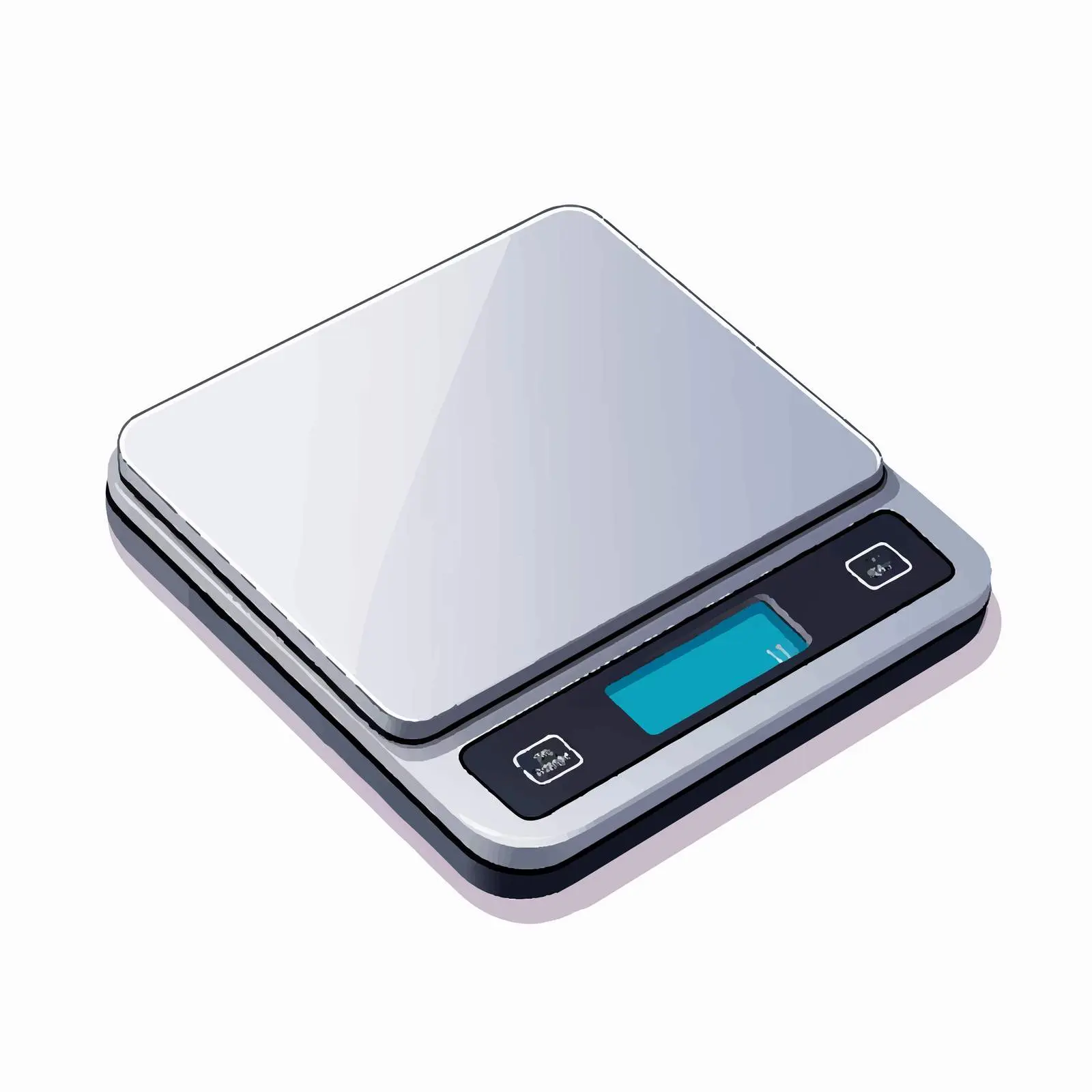 Digital Scale Vector Illustration on White Background — free download from Dotvec