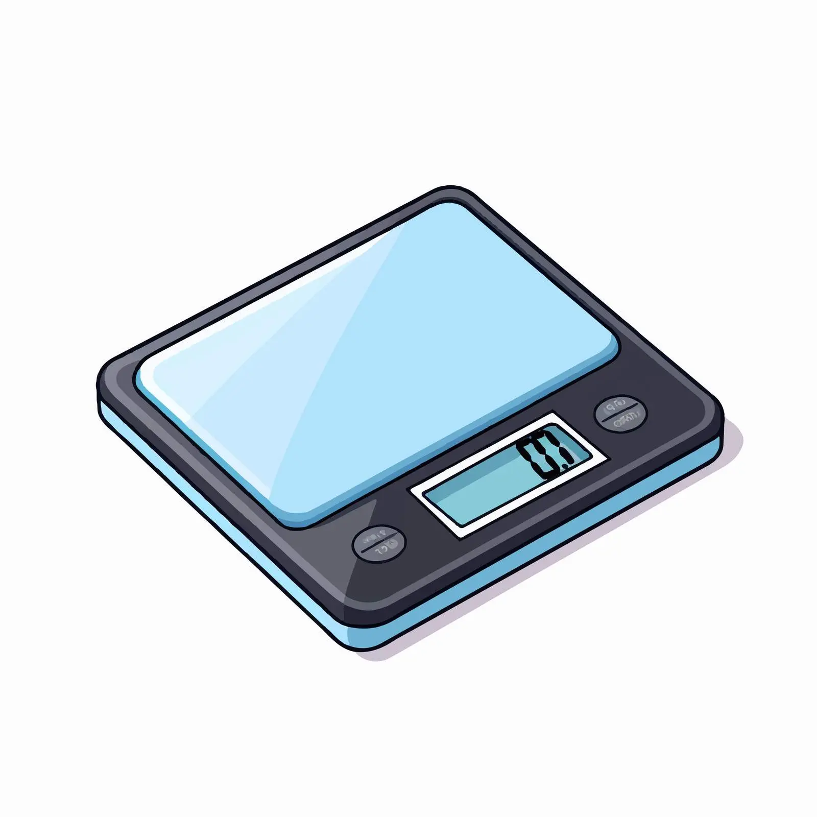 Digital Scales Vector Illustration on White Background — free download from Dotvec