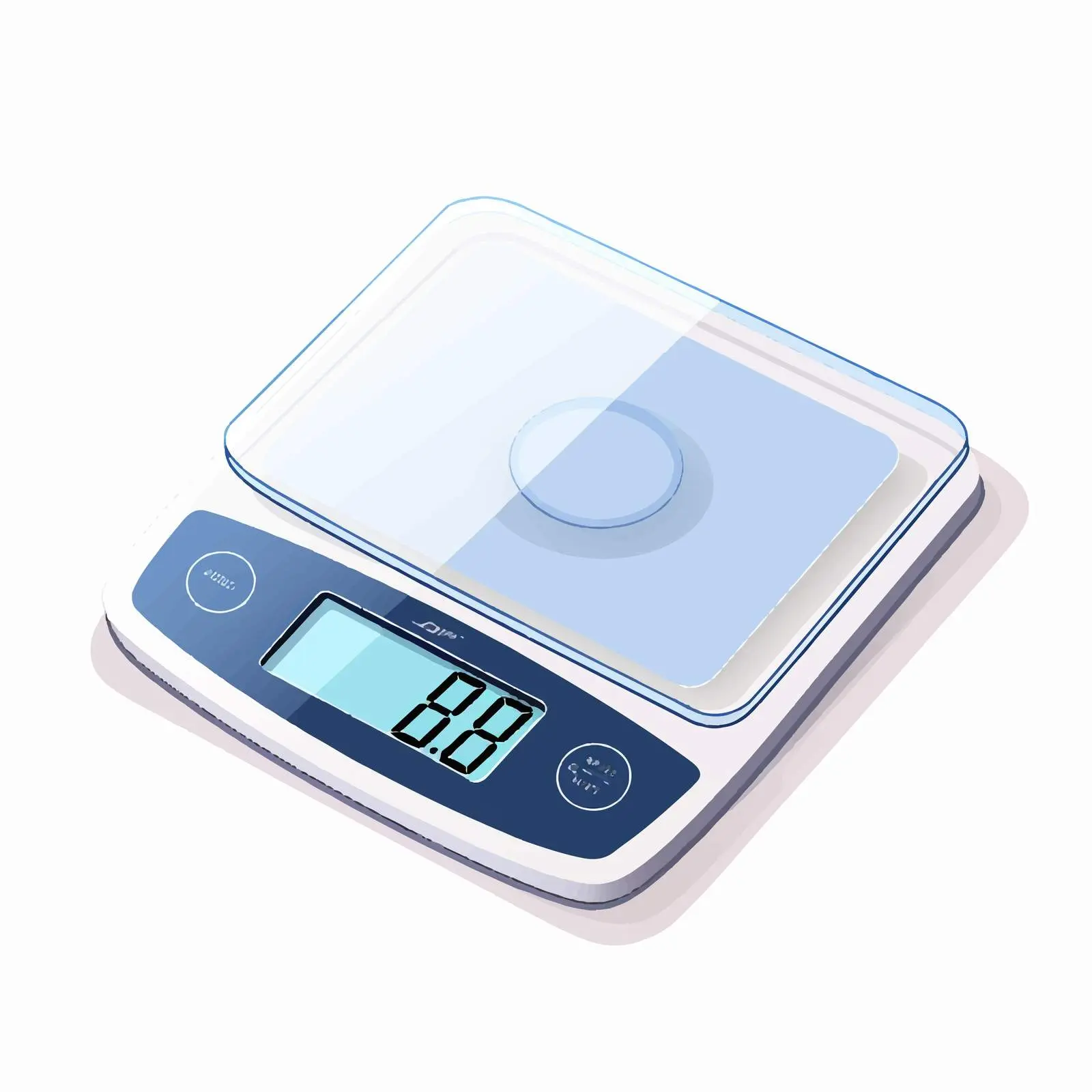 Digital Scales Line Vector Illustration — free download from Dotvec