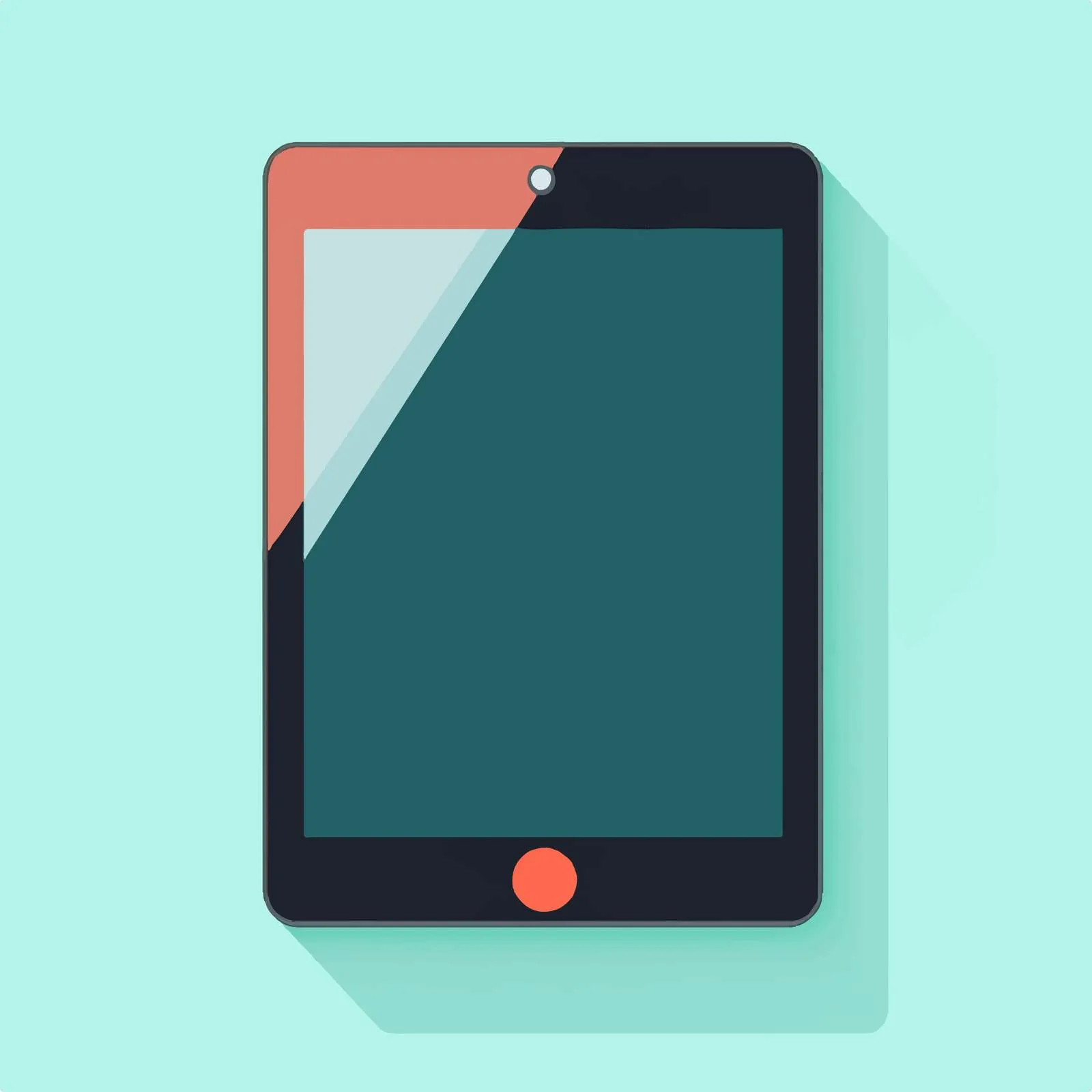 Flat Vector Illustration of Digital Tablet — free download from Dotvec