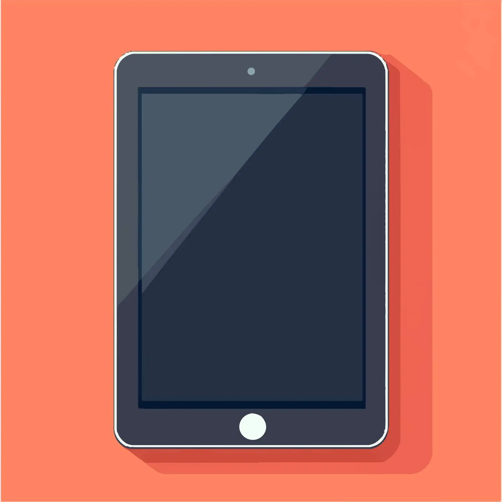 Flat Vector Illustration of Digital Tablet — free download from Dotvec