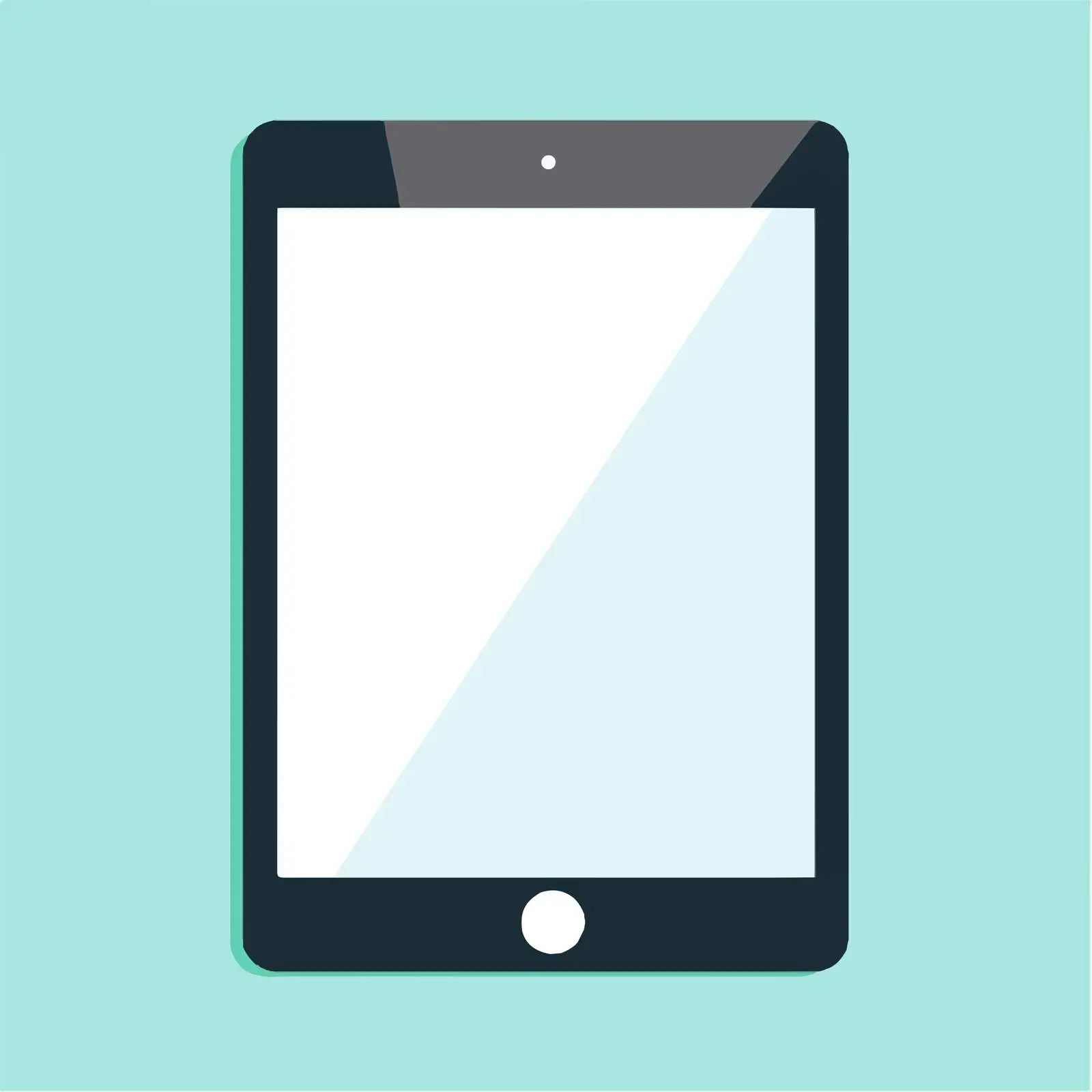 Flat Vector Illustration of Digital Tablet — free download from Dotvec