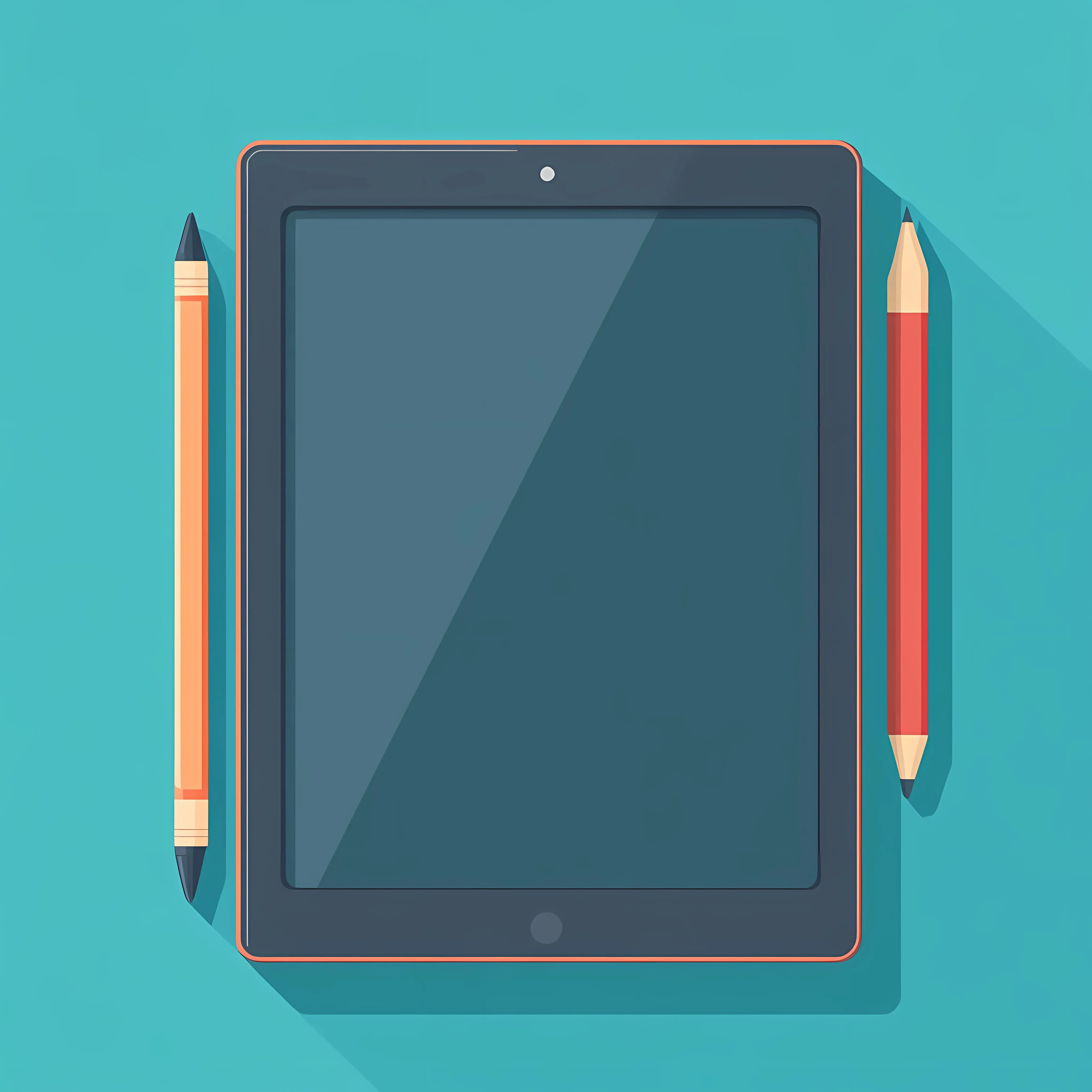 Flat Vector Illustration of Digital Tablet — free download from Dotvec