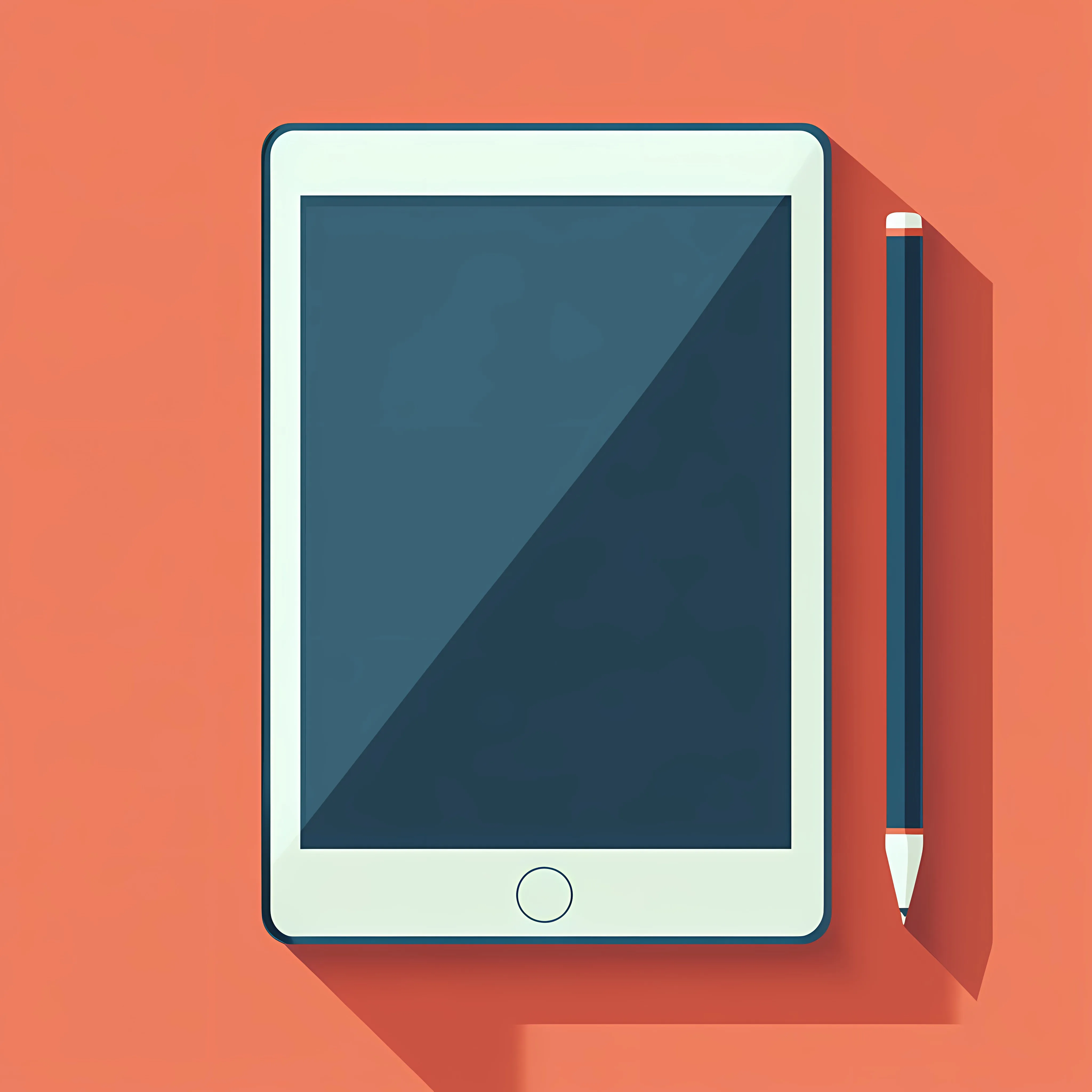 Digital Tablet Flat Vector Illustration — free download from Dotvec