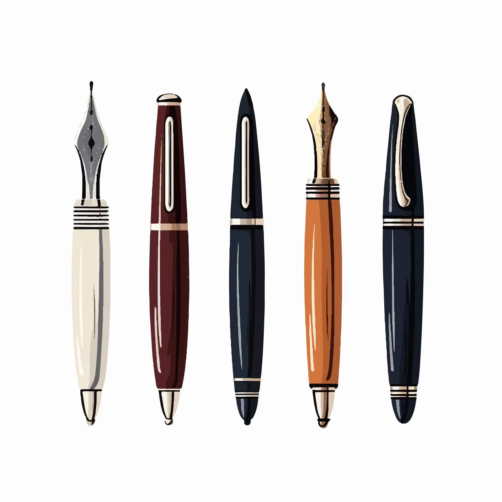 Metal Tip Dip Pen Tools for Calligraphy Art — free download from Dotvec