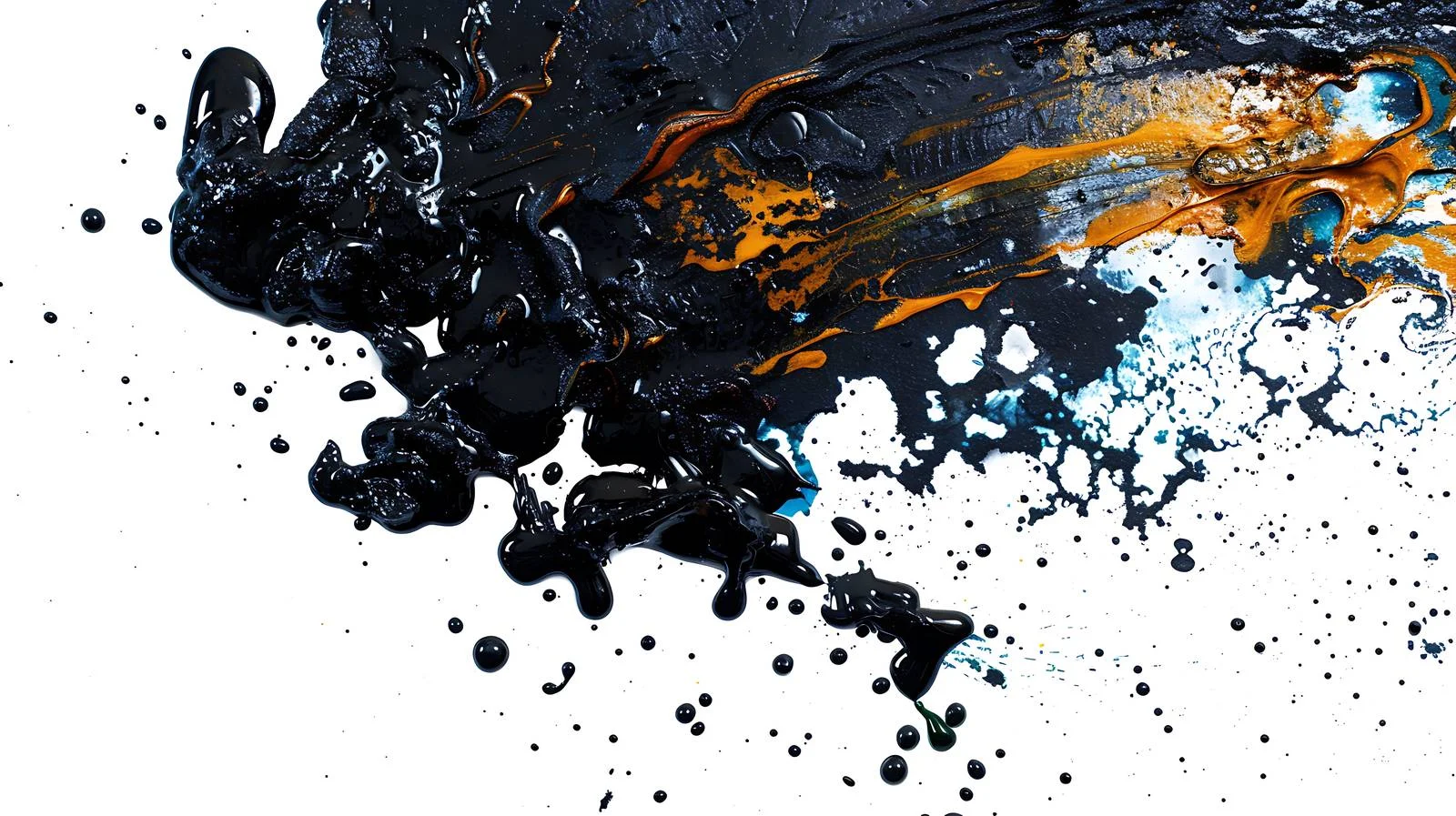 Engine Oil Stain on Multicolored Asphalt — free download from Dotvec