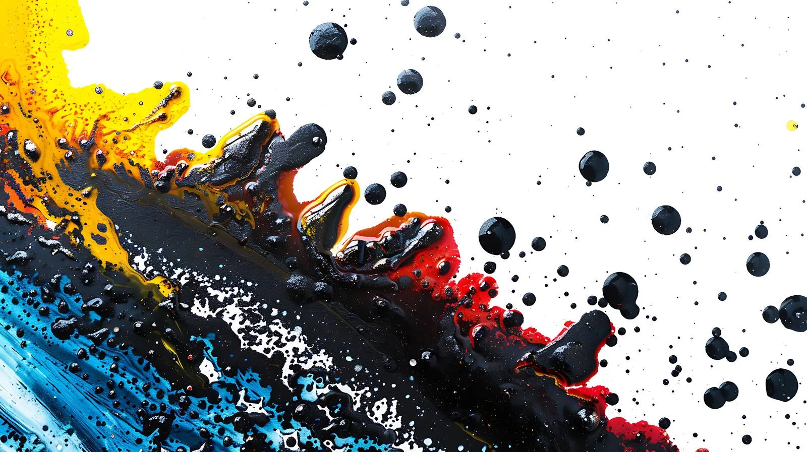 Engine Oil Stain on Multicolor Asphalt — free download from Dotvec