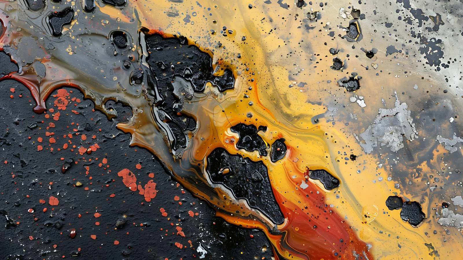 Engine Oil Stain on Asphalt Pavement — free download from Dotvec