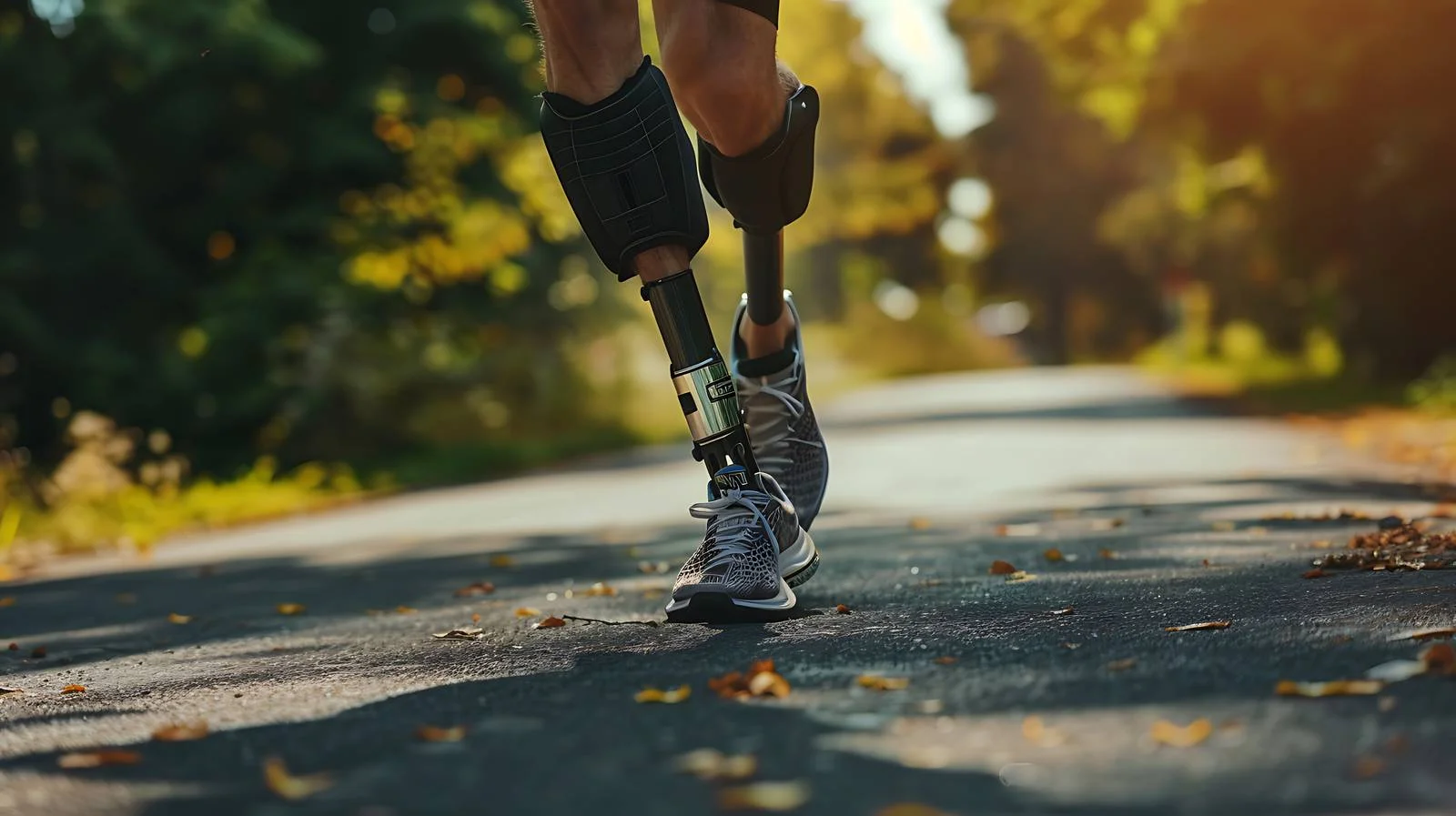 Adaptive Athlete Exercising with Prosthesis — free download from Dotvec