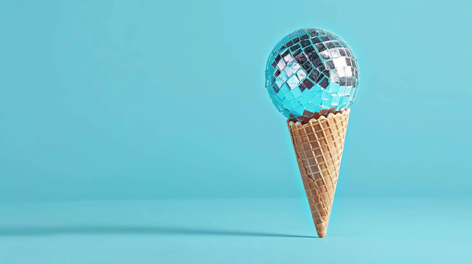 Festive Disco Ball in Frozen Dessert — free download from Dotvec