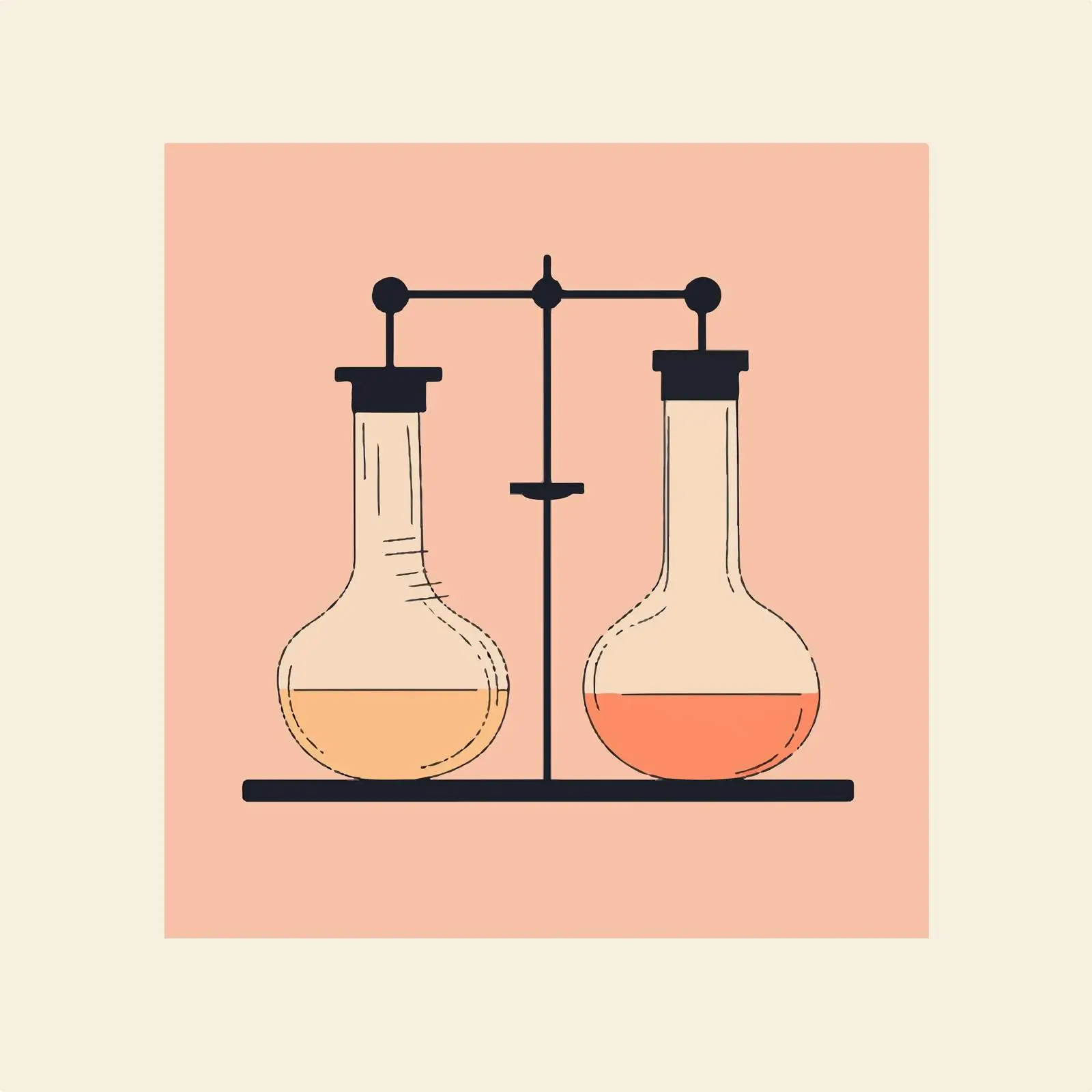 Distillation Flask Vector Illustration — free download from Dotvec