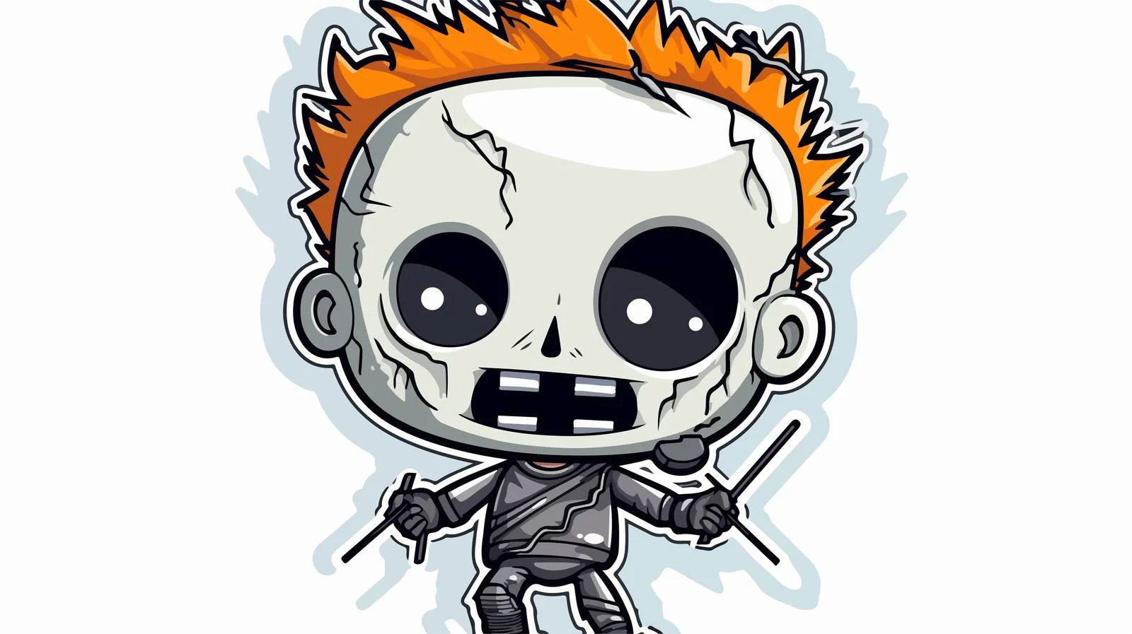 Kawaii Elect Cartoon Sticker Illustration — free download from Dotvec