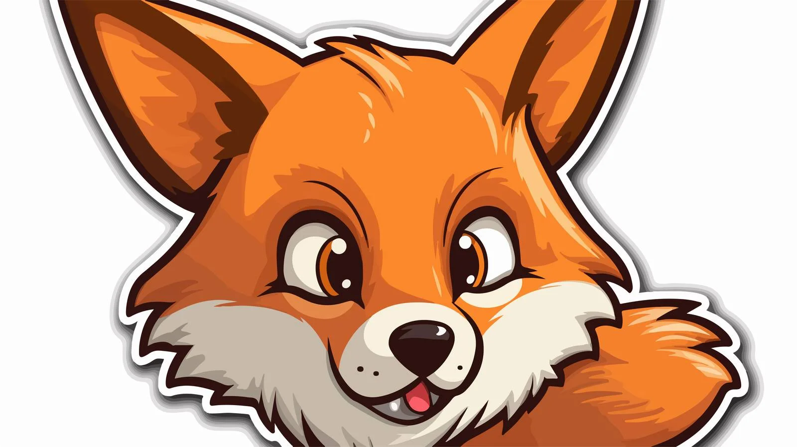 Cartoon Annoyed Fox Sticker — free download from Dotvec