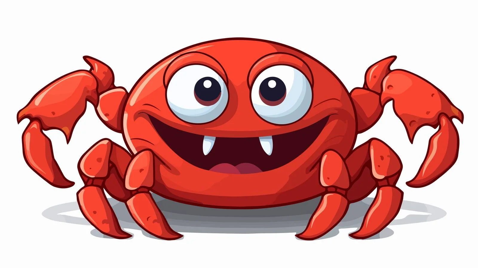 Distressed Cartoon Crab Sticker — free download from Dotvec