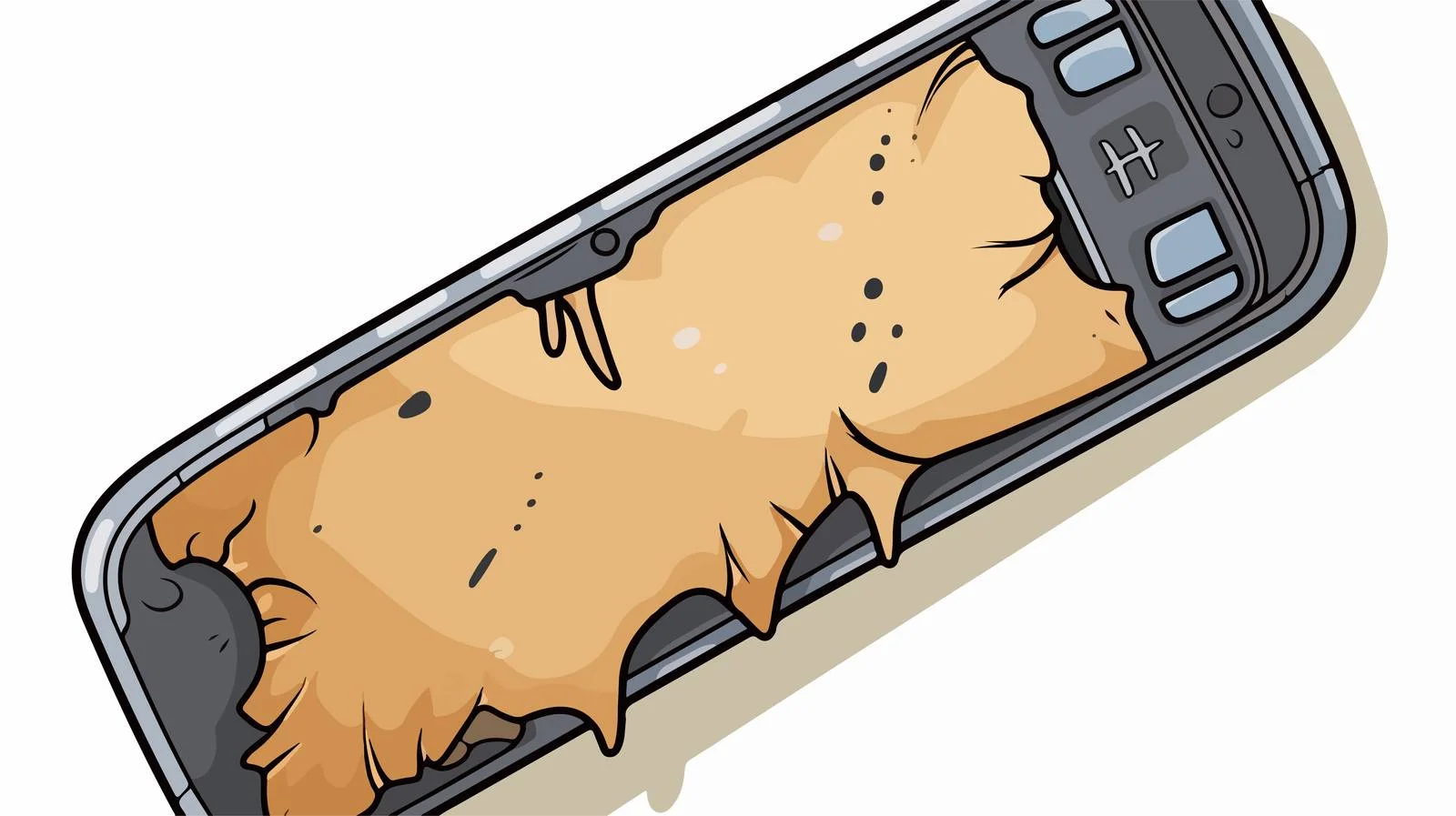 Vintage Cartoon Phone Sticker — free download from Dotvec