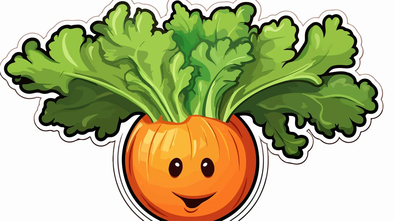 Cartoon Vegetable Sticker — free download from Dotvec
